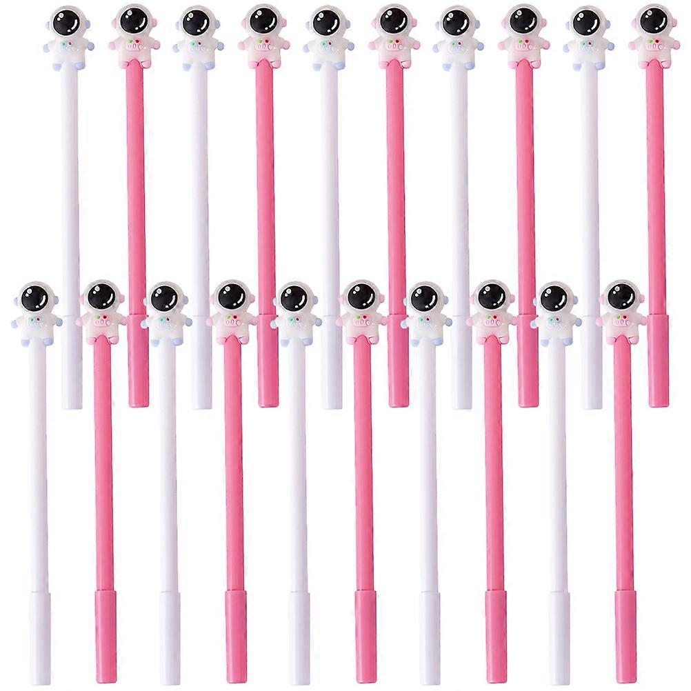 20pcs Cartoon Spaceman Gel Ink Pens – Smooth Writing, Lightweight Stationery for School, Office & Birthday Gifts