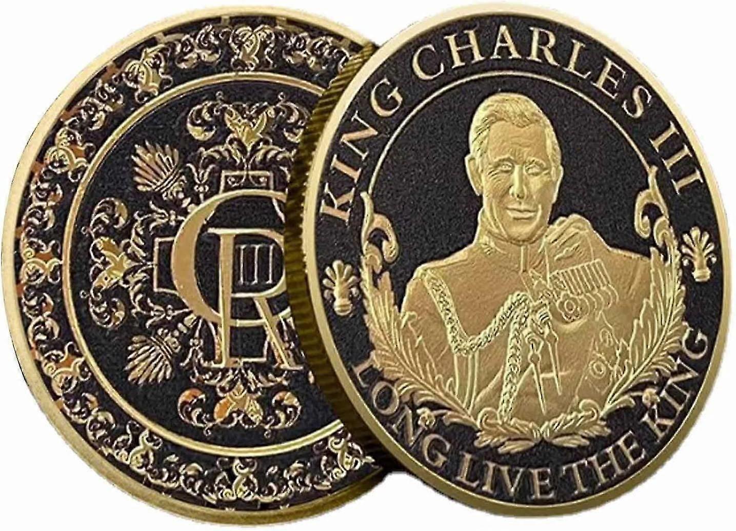 King Charles III Commemorative Coin, King Charles III Coronation Souvenirs Coronation Coins 2023 Αναμνηστικά δώρα -1τμχ