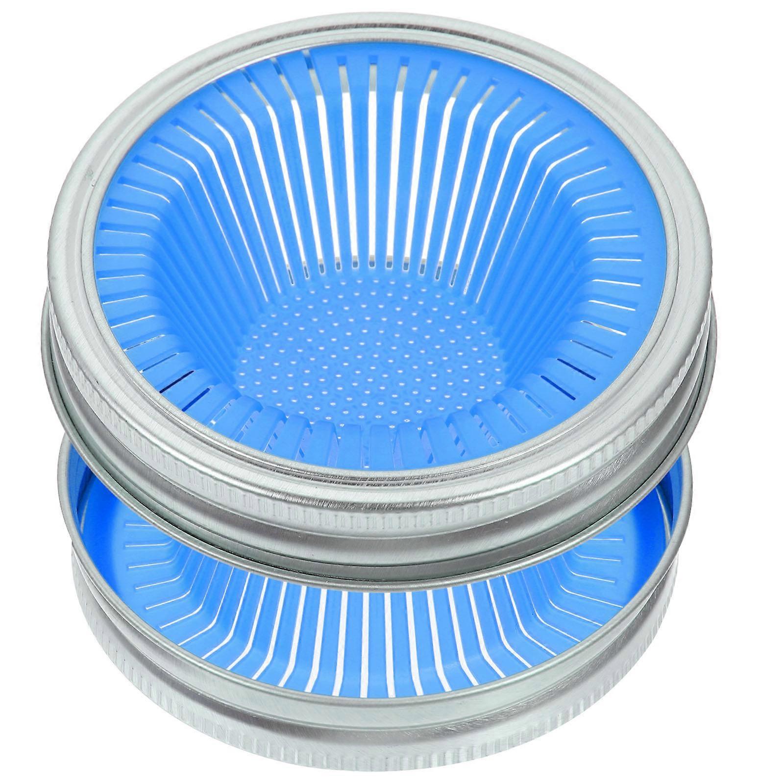 Sprouting Mesh Sprouting Lids Wide Mouth Compatible Home Users PP Sprouting 8.6X8.6X2.5CM 2Pcs