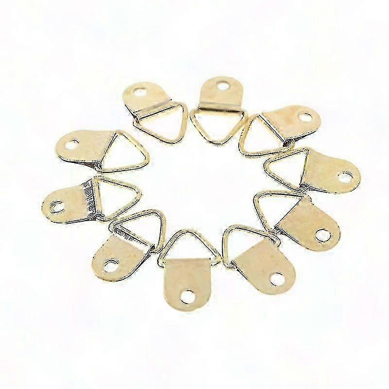 10-Pack D-Ring Hooks for Wall-Mounted Picture Frames and Art Displays