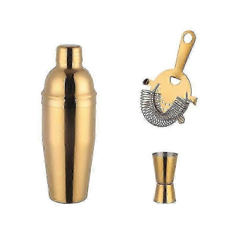 Hand Shaker Cup Fancy Shaker Gold Set