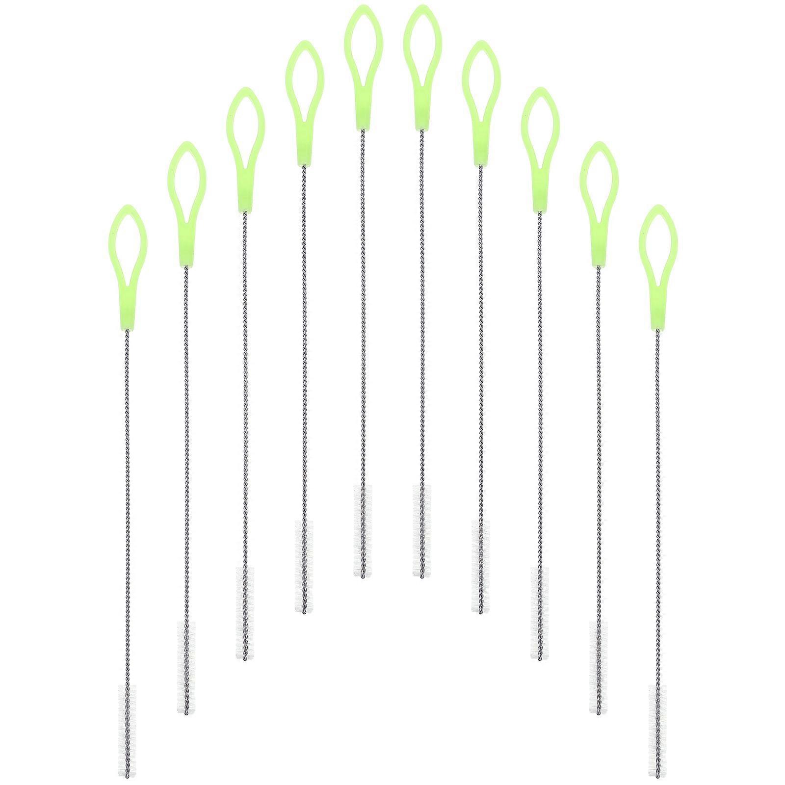 Long Straw Brush Tube Cleaner Brush Household Users Cylindrical 20Set