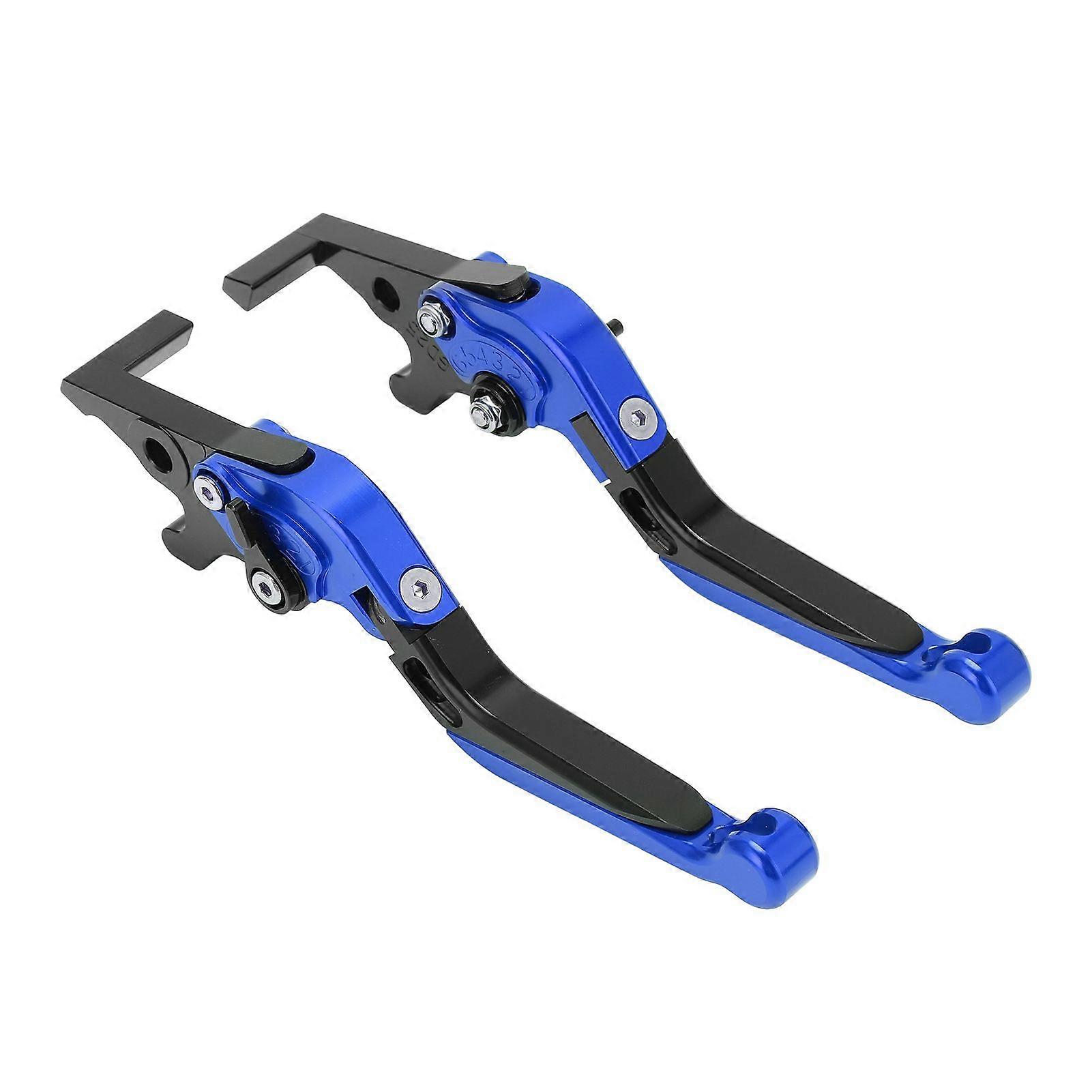 Pair Motorcycle Brake Clutch Levers Extendable Replacement for YAMAHA XMAX 250 XMAX300 XMAX400Blue