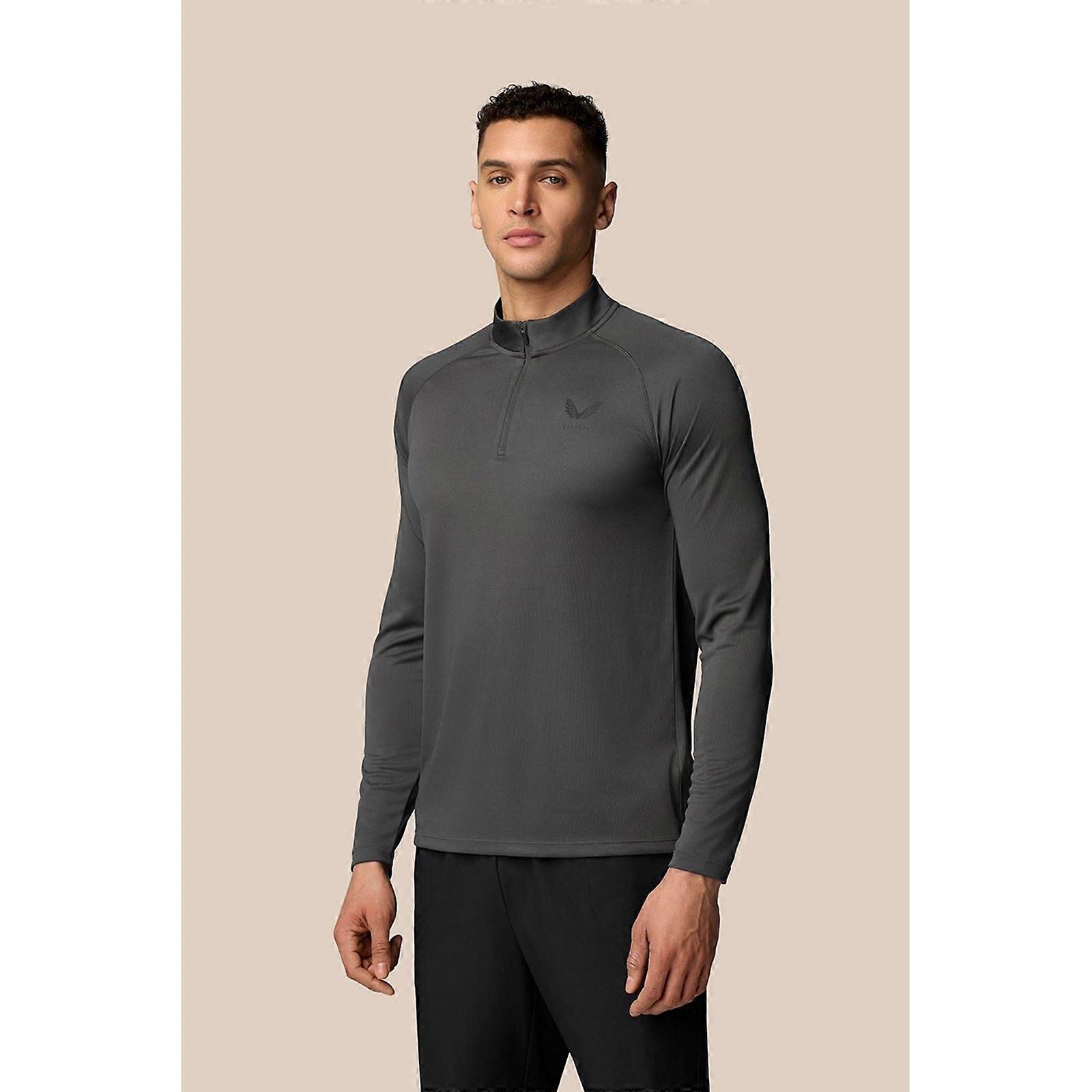 Castore Adapt Training 1/4 Zip Top Polyester Men's Grey Activewear T-Shirts