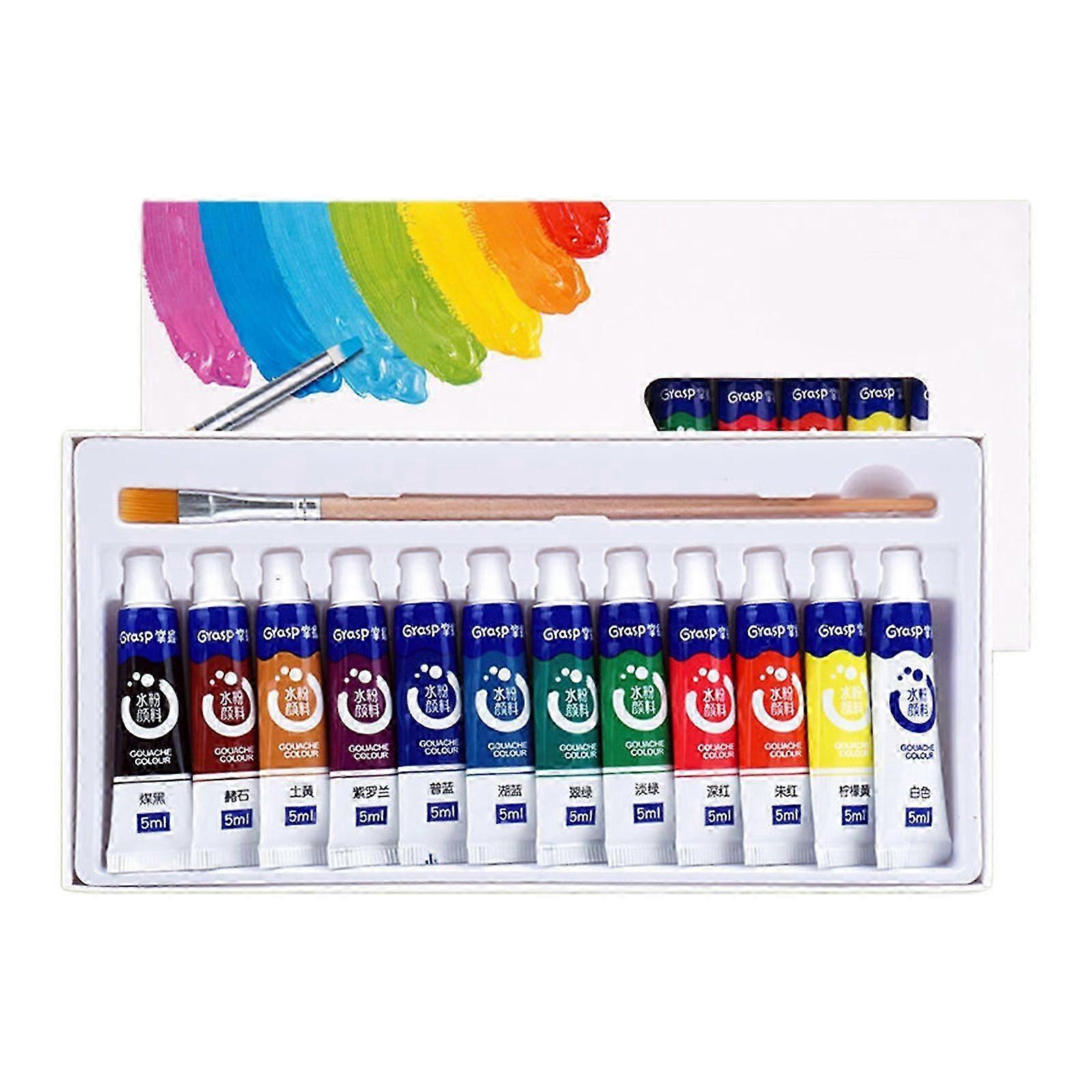 5ml Vivid Gouache Watercolor Paint Set for Artists & Hobbyists