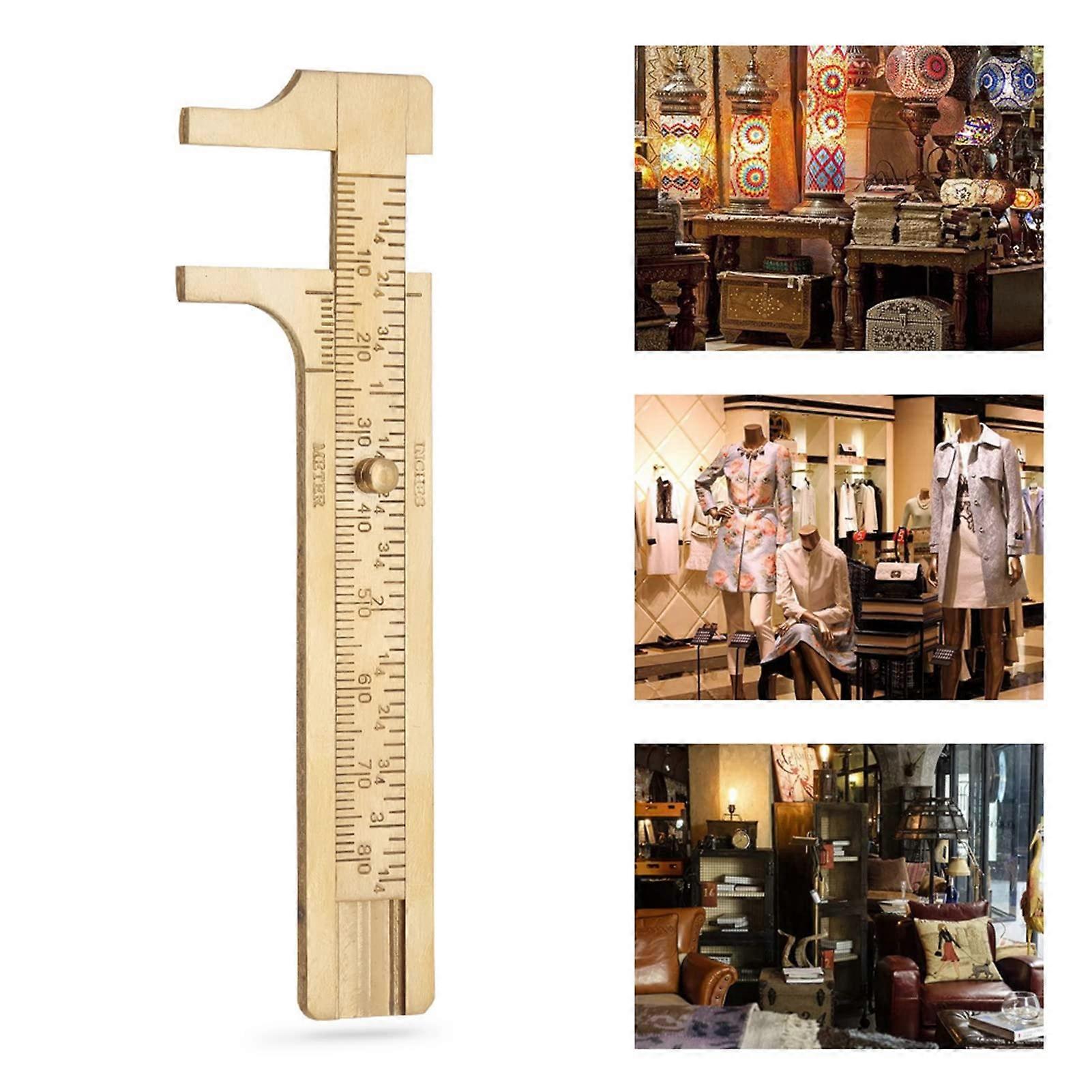 Precision Brass Vernier Caliper Ruler with Dual Scales Mm/Inch (80 mm)