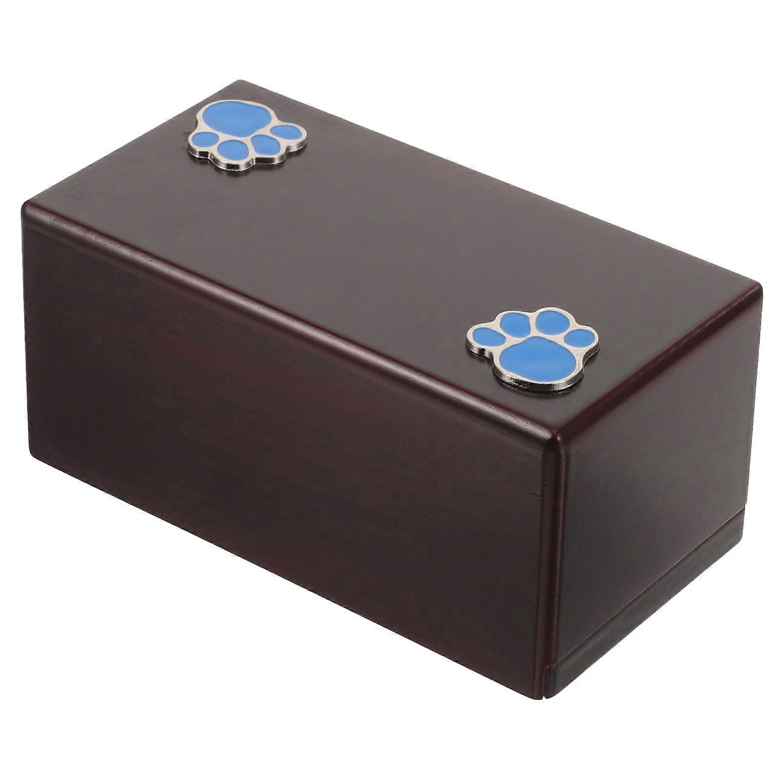 Memorial Keepsake Casket Cat Ashes Urn Simple Design Home Placement 6.3×3.9×3.5in 1Set