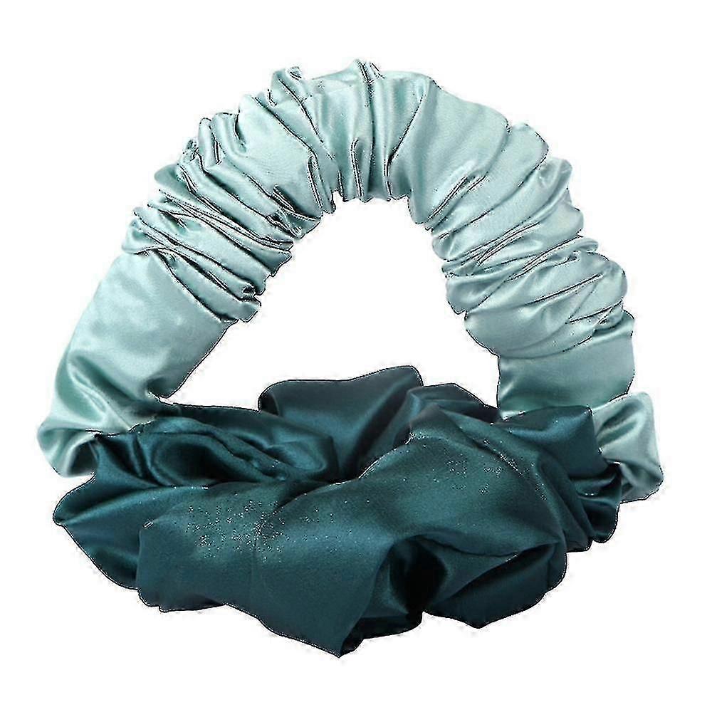 Lämpötön kihara Scrunchie Nukkuvat hiukset Solmio Satiini Joustava nuttura asusteet Hiusten kiharrin