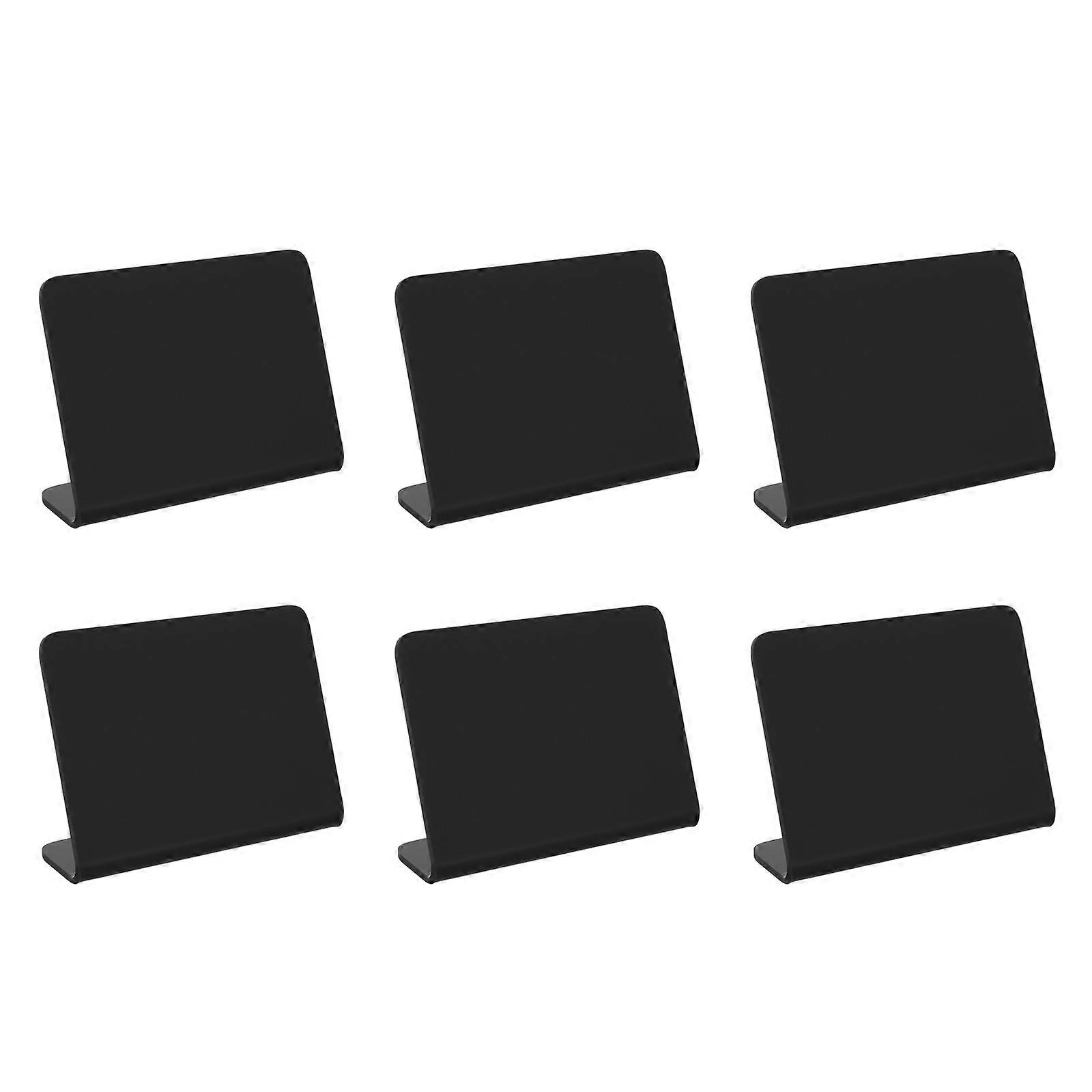 Erasable Message Board Small Blackboard Tabletop Decor Acrylic 6Pcs