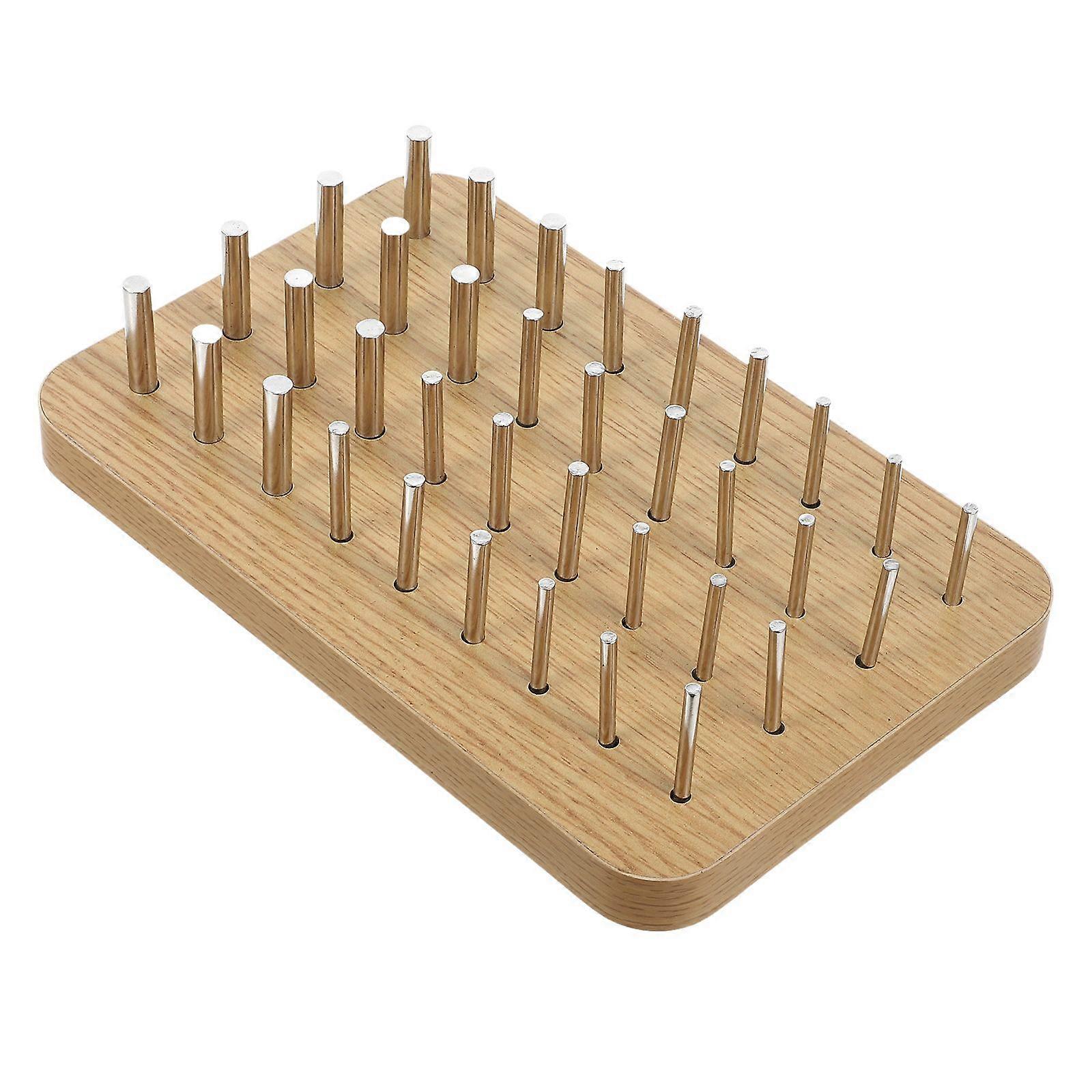 指の器用さを高めるための木製ペグボード、職業リハビリテーショントレーニングと細かい運動能力の開発のための手のリハビリテーションボード