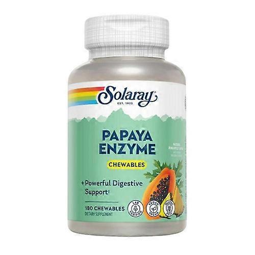 Solaray Papaya Enzyme ,180 Count (Pack of 1)