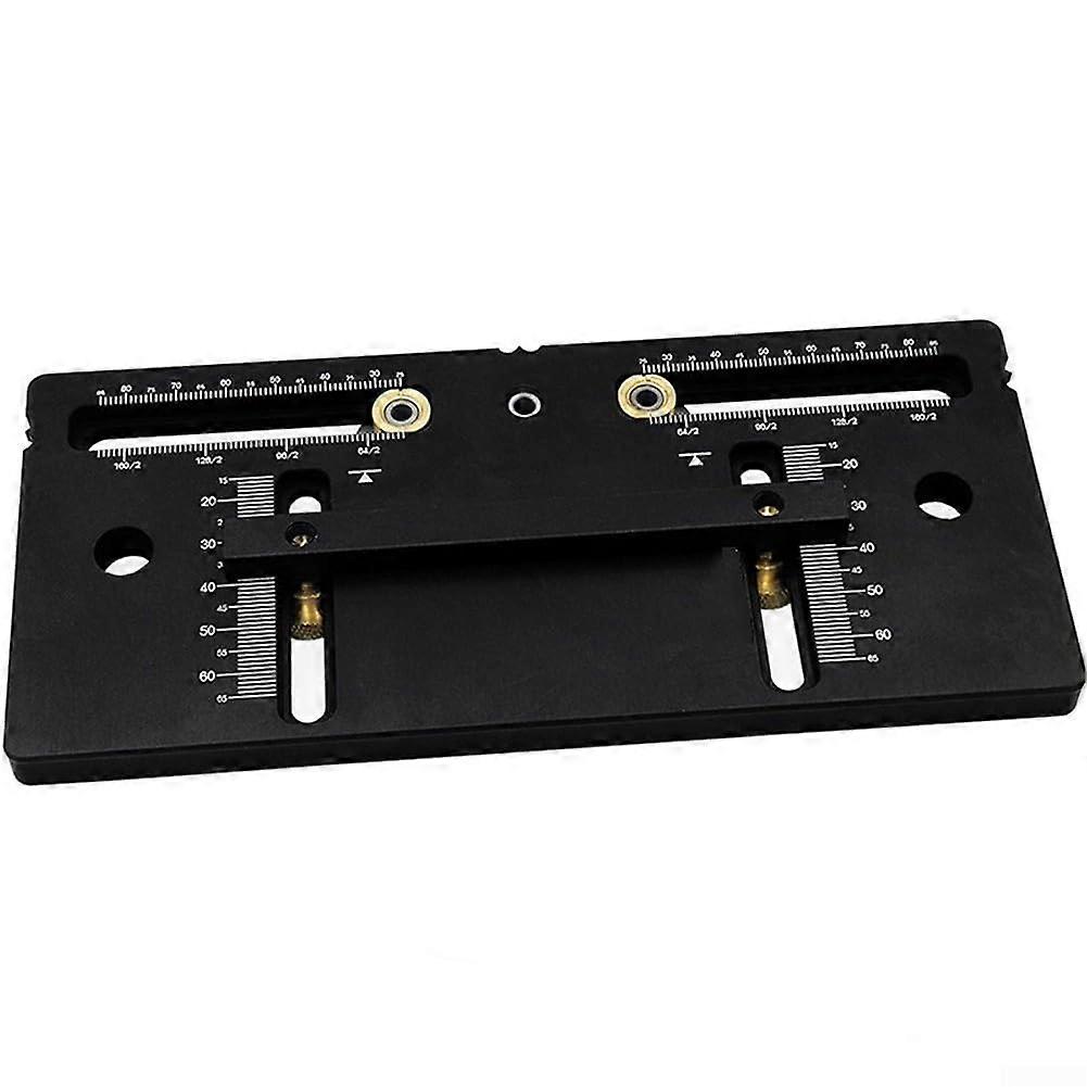 Professional door handle template, drilling guide, aluminum fixture, 25–85 mm horizontal, 15–65 mm vertical.