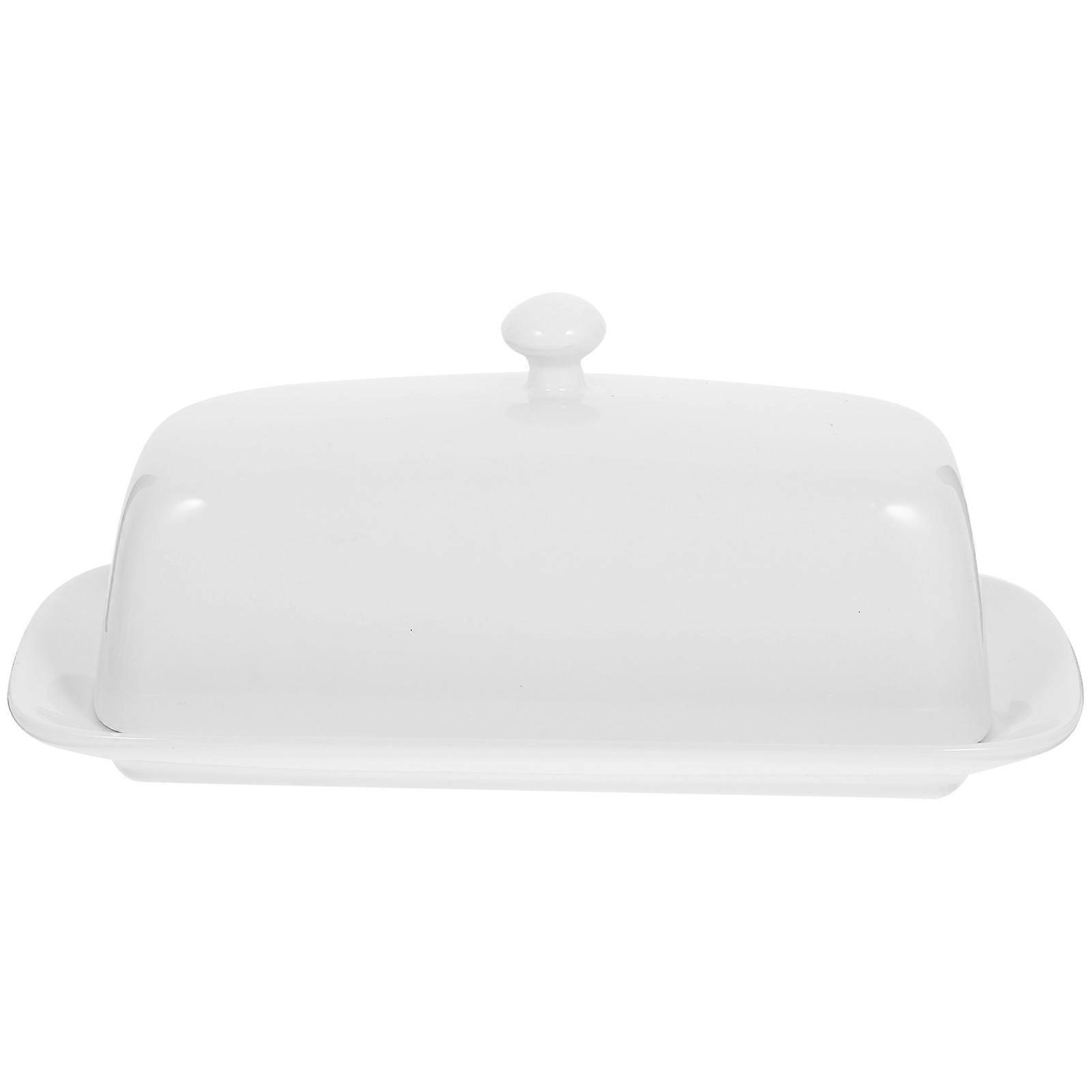 Ceramic Butter Dish with Lid Porcelain Butter Keeper Includes Random Color