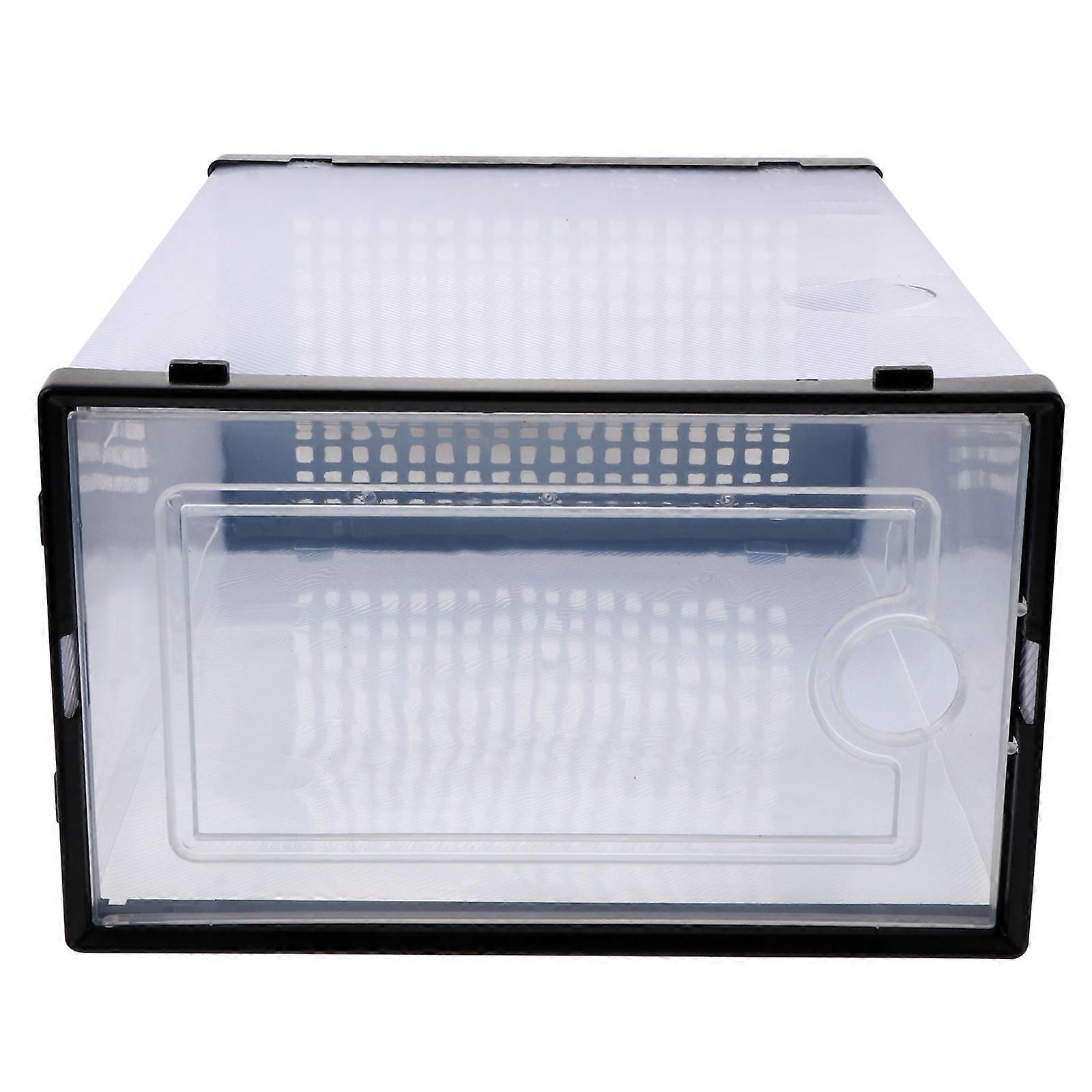 Clear Stackable Women's Shoes Boxes PP Material Household -saving 2Pcs