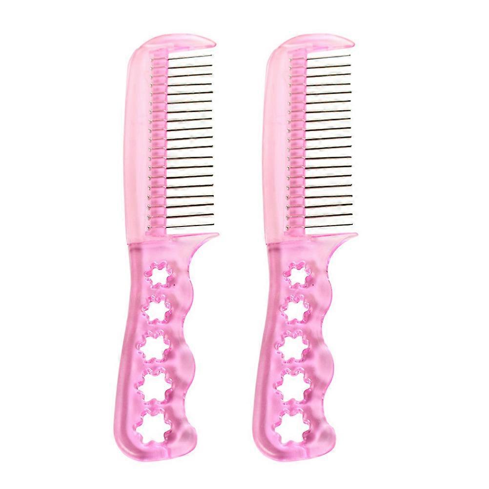 Anti Static Doll Wig Hair Brush Comb Set   2pcs for Easy Detangling & Styling, Comfortable Grip for All Wig Types