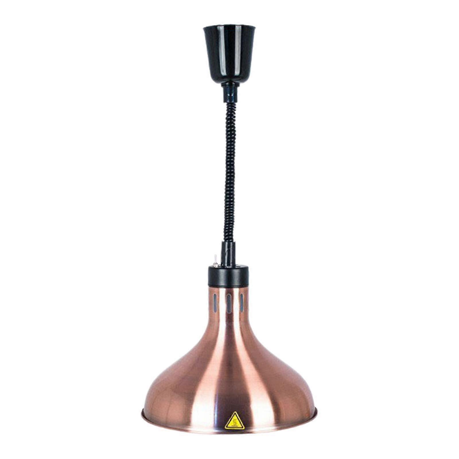 Food Heat Lamp Warmer Telescopic Metal Food Heat Light Food Heat Lamp for Kitchen, Bronze