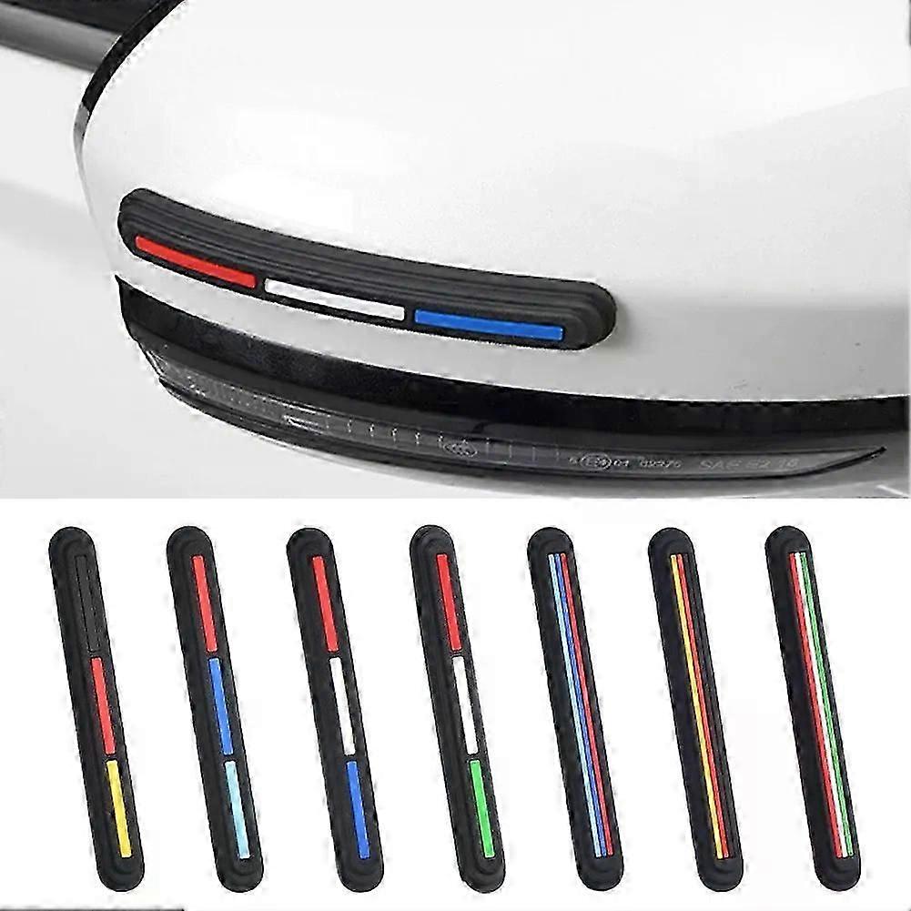 4PCS Car Door Protector Guard Edge Protector Rearview Mirror Buffer Trim Molding Protection Strip Car Auto Scratch Protector Bar