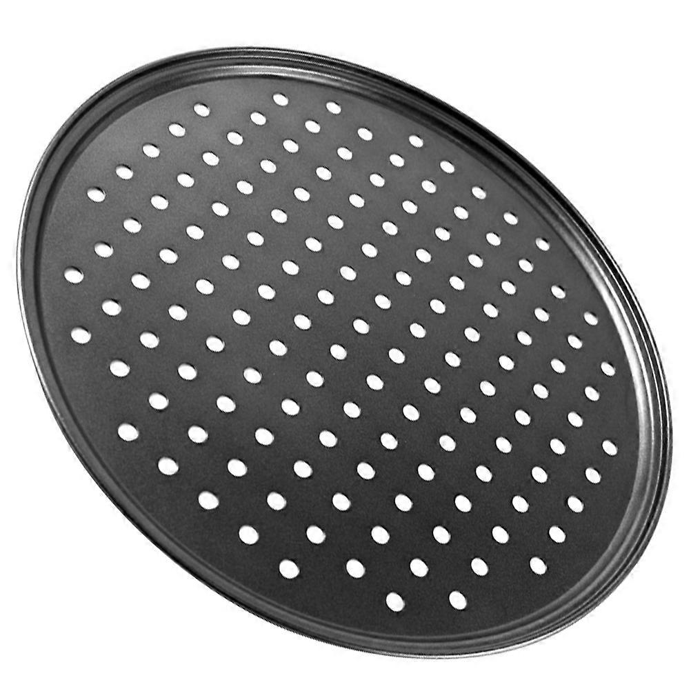 Pan Pizza Pan For Oven Non-Stick Reusable Baking Round Holes 26x26cm