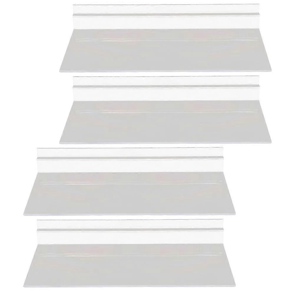 Shoe Display Rack Simple Design Transparent Slatwall Shoe Shelf 4Set