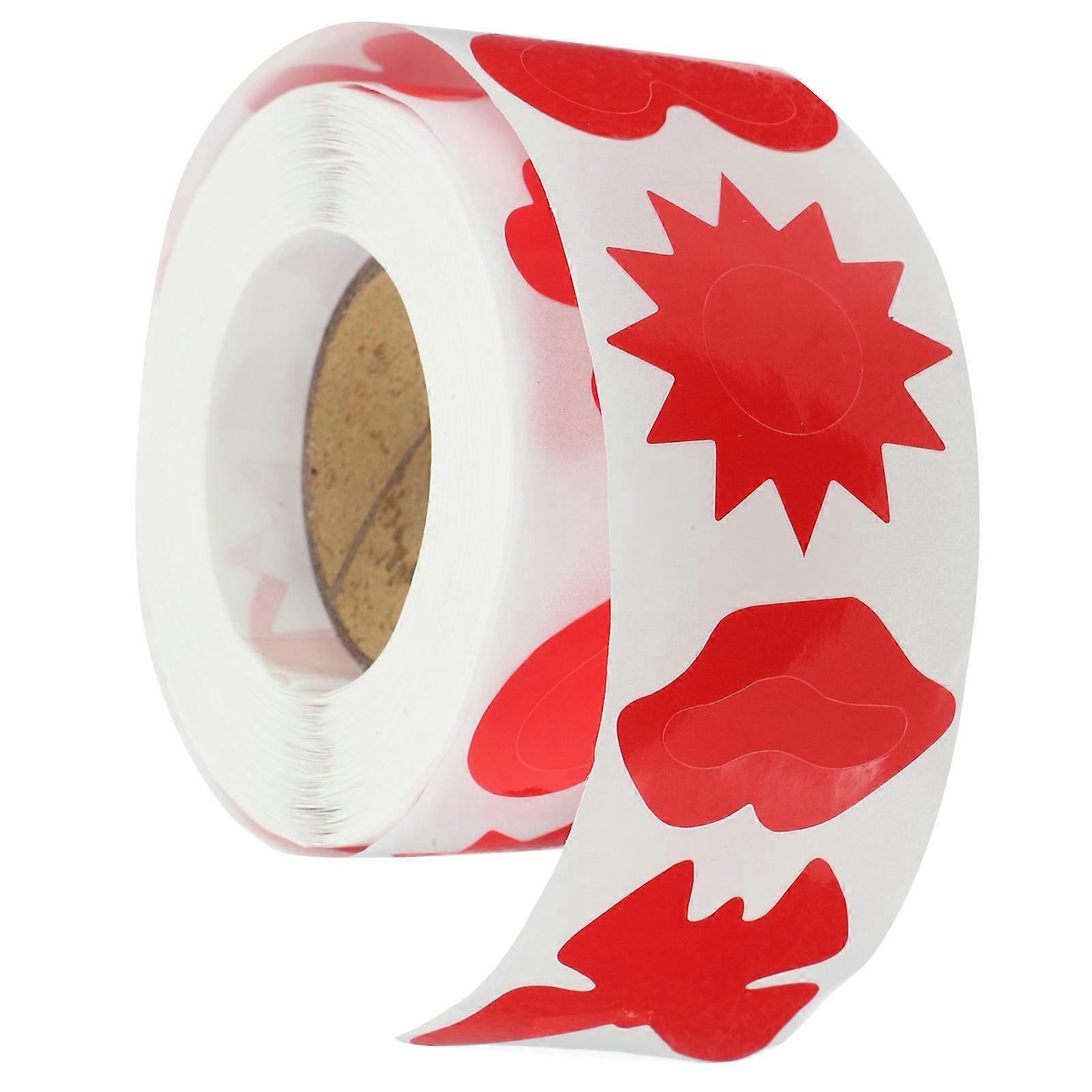 Red Tanning Sticker for Indoor Tanning Beds Suitable for Body Use 1 Roll