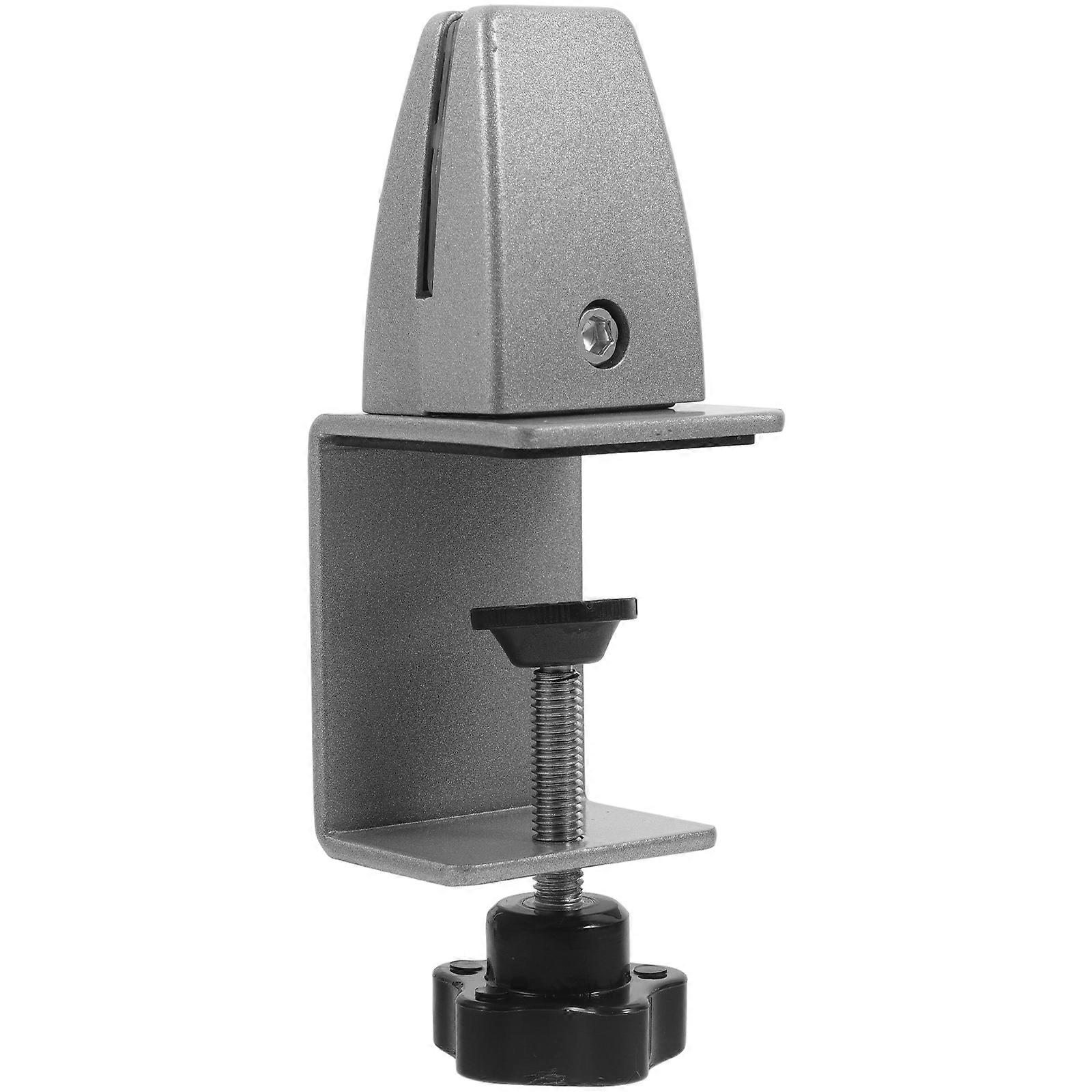 Desk Shield Clamp Glass Partition Clamp Efficient And Practical For Office Desktop Glass Baffle 19.7X5.1X3.5CM Adjustable Design 1Pack