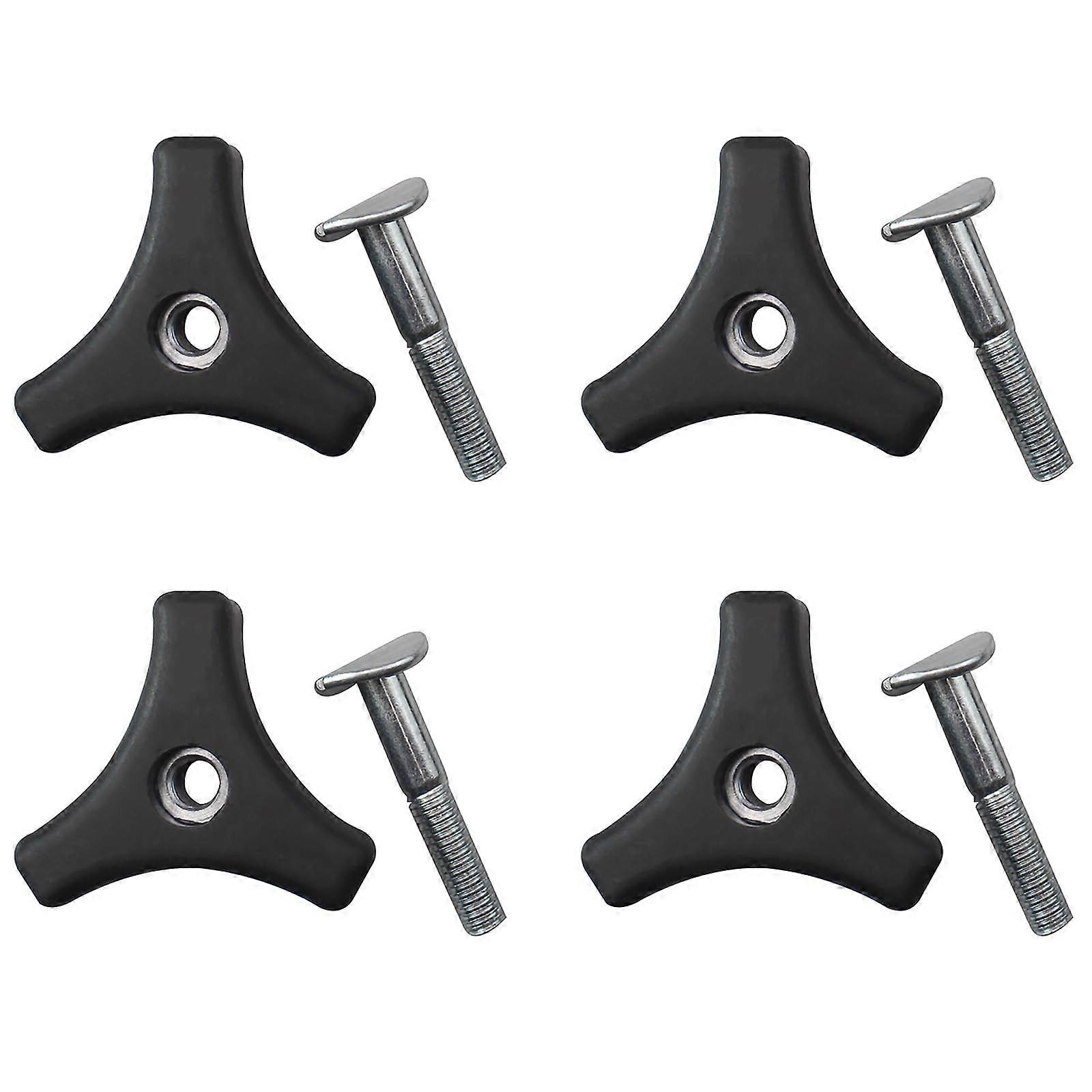 Lawn Mower Armrest Screw Triangular Handle - 4-Piece Set Fits Multiple Models Durable Metal Compatible With Mowers