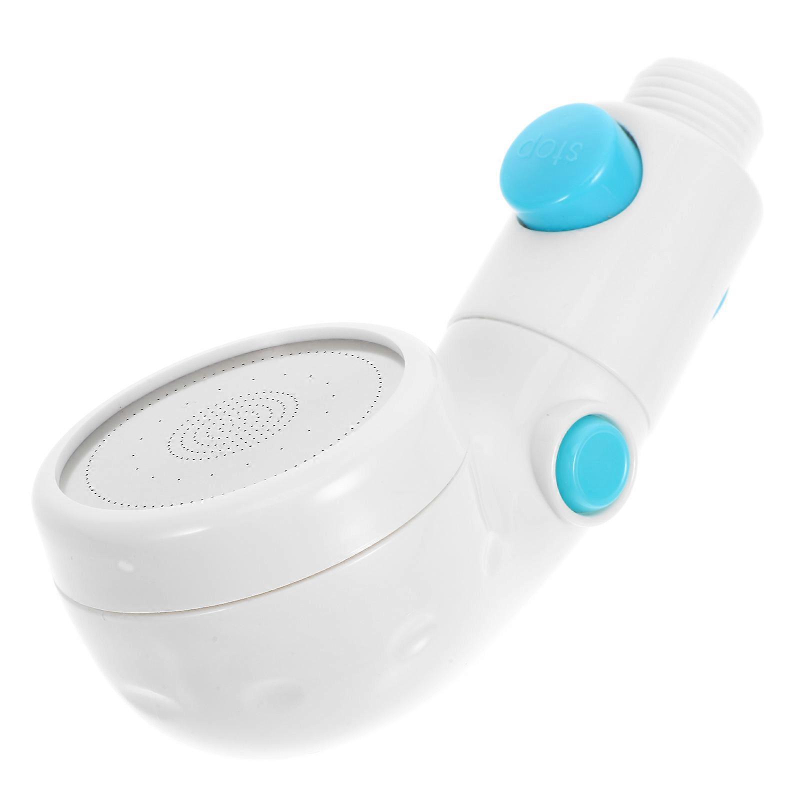White ABS Handheld Shower Head with High Pressure Spray Detachable and Easy Clean for Home Use Bathrooms