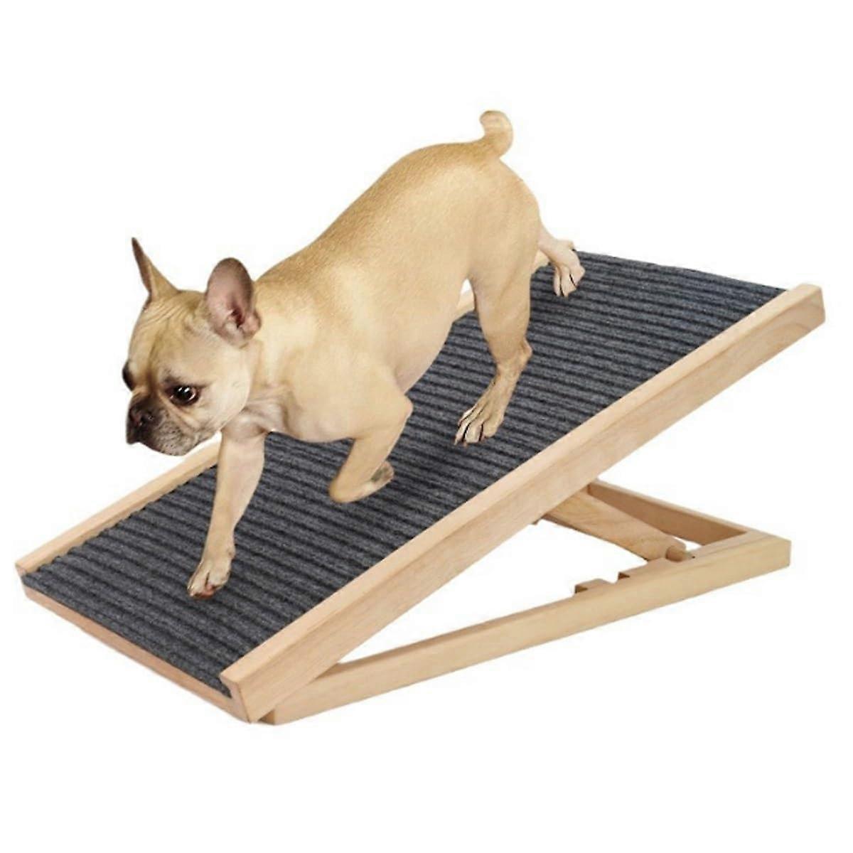 Dog Ramp for Bed, Folding Pet Ramp, NonSlip Surface, Adjustable up to 55 cm