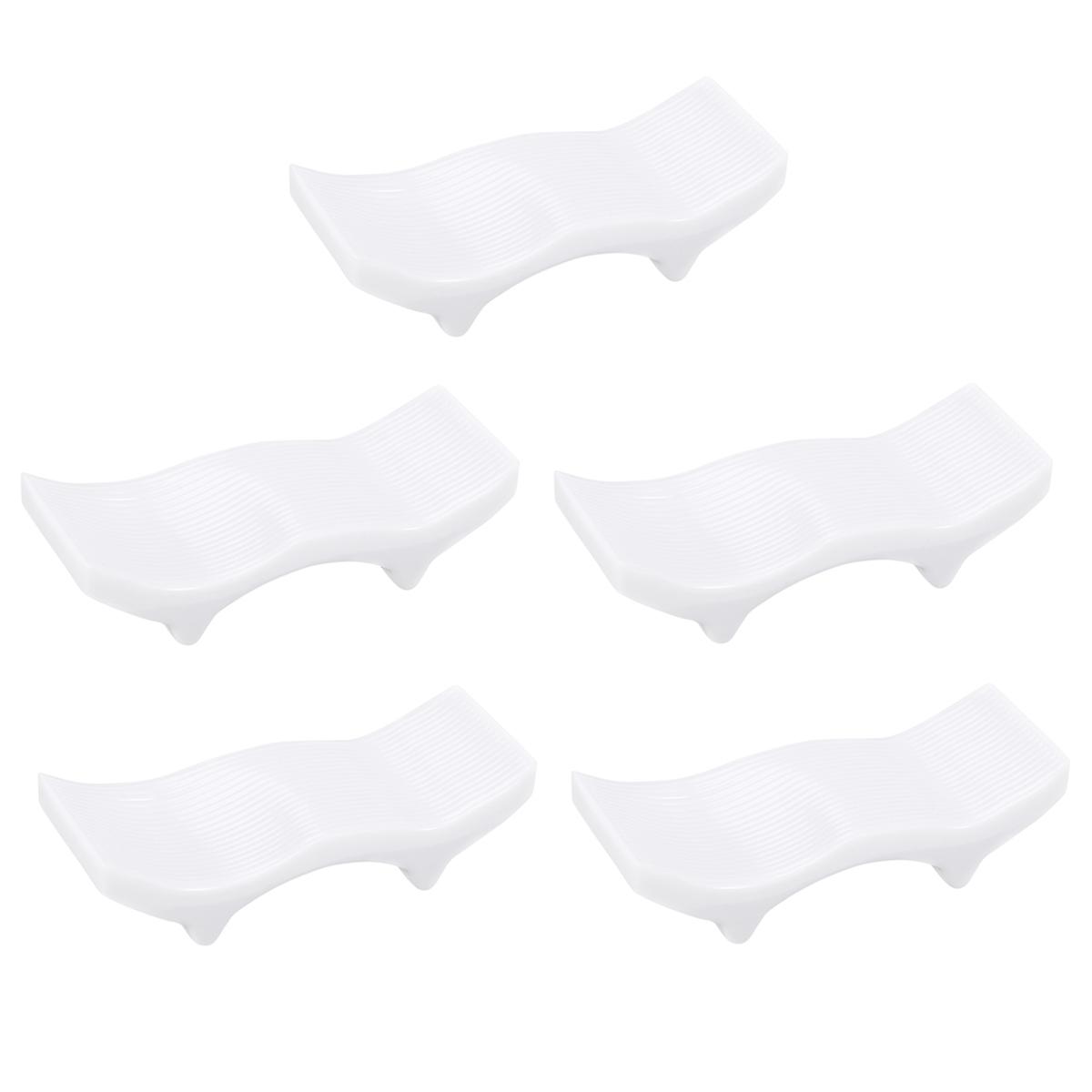 White Chopstick Rest for Holding Tableware Beautiful and 5 Pcs