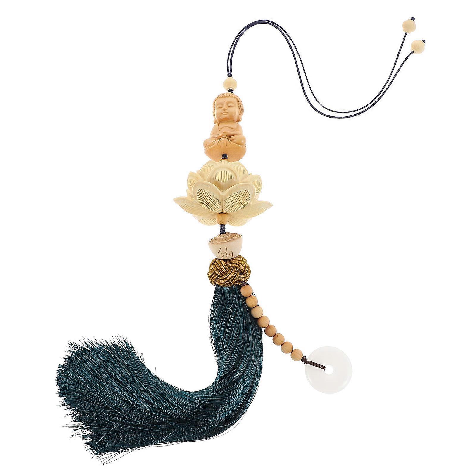 Pendentif Bouddha Lotus pour voiture - Décoration suspendue