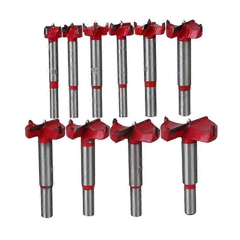 10Pcs Professional Forstner Drill Bits Set Woodworking Saw Woodworking Jig Alloy Steel Wood Drilling Woodworking Hole Boring Bi