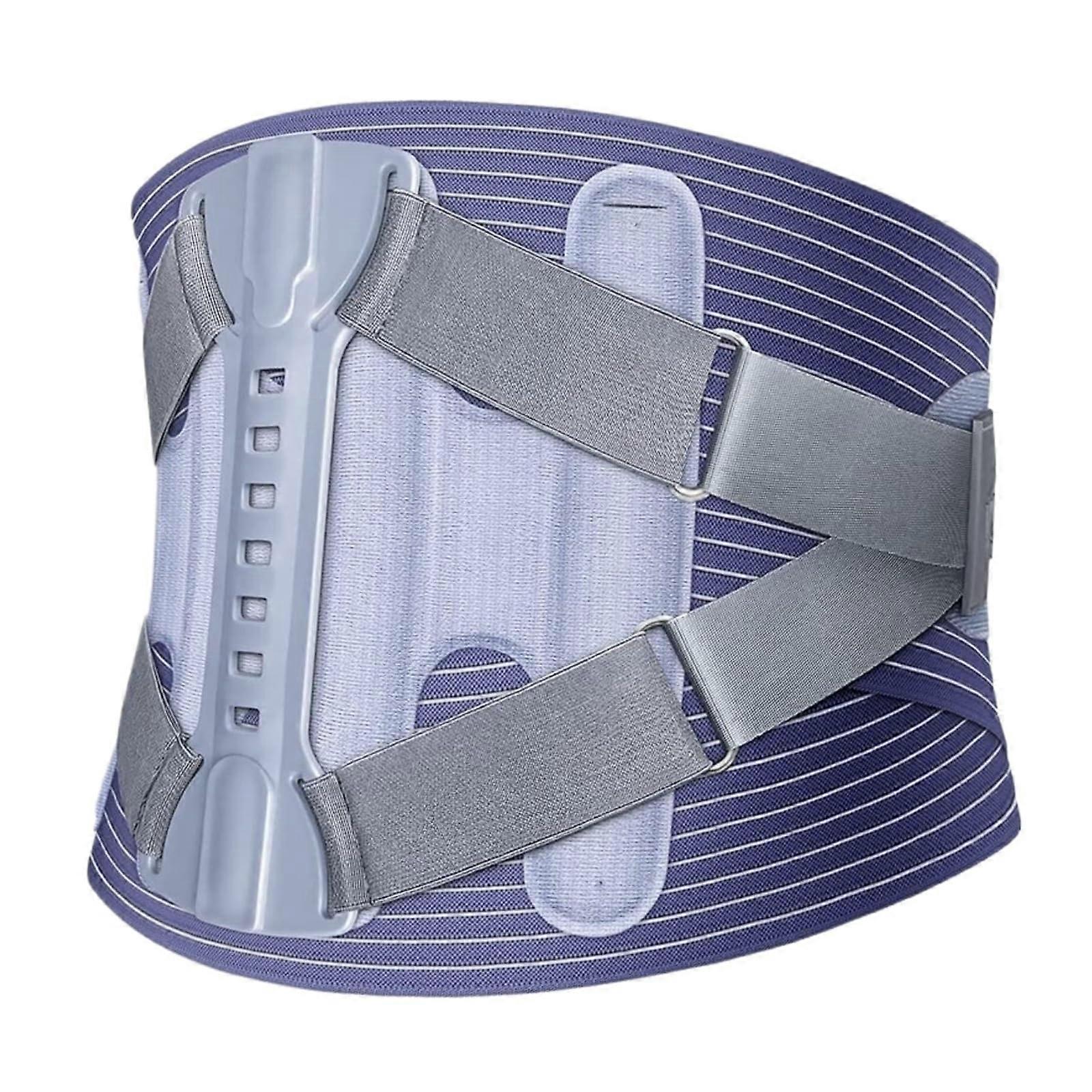 Back Support Belt XL Blue - Lumbar Support Corset for Spine Decompression, Adjustable Waist Support for Comfort