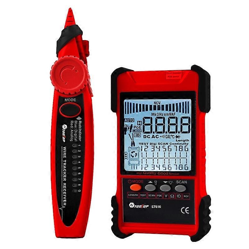 ET616 Rechargeable Network Cable Tester ET616 (Red)
