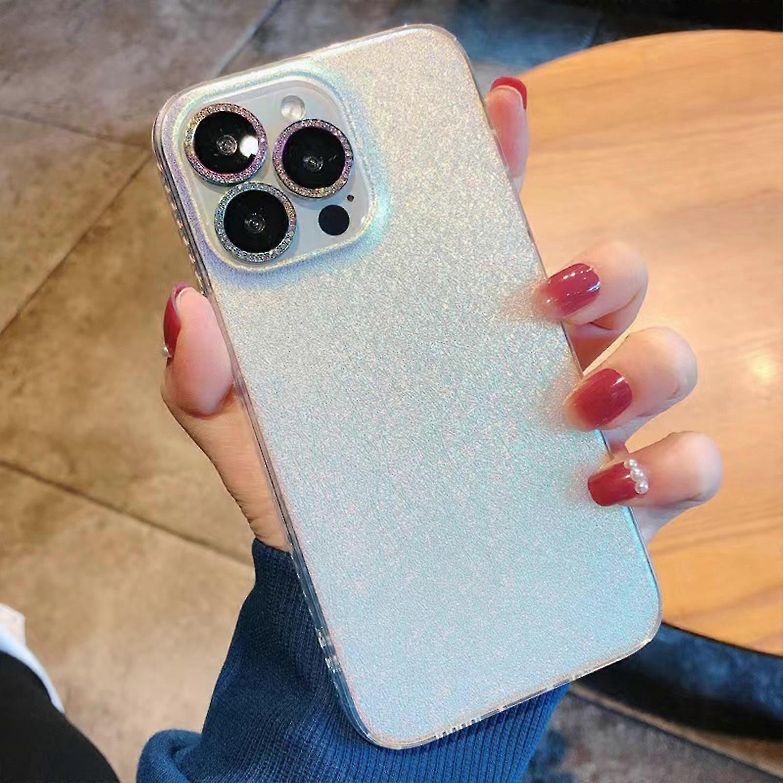 iPhone 15 Pro Max için kılıf, Floresan Yanardöner yarı saydam Mat Kılıf 15 Pro Max Kadınlar Kızlar için Sevimli Kılıf
