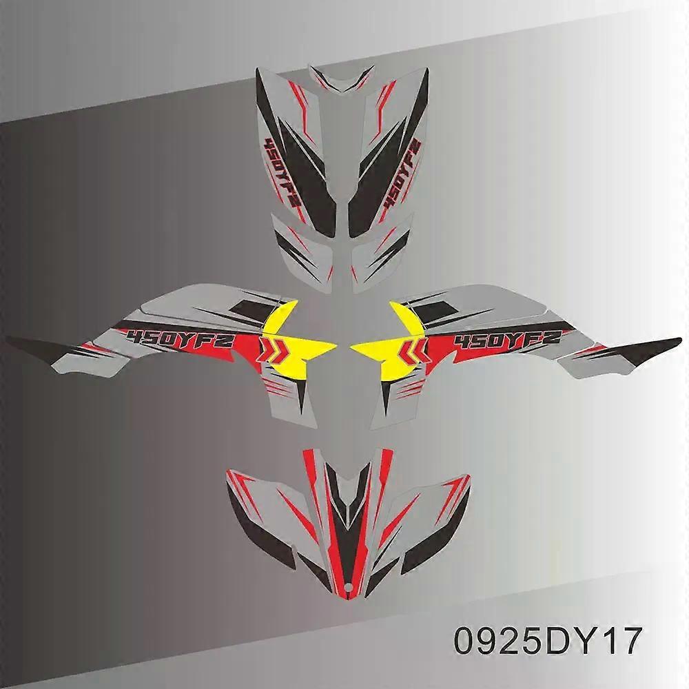 Full Graphics Decals Stickers Motorcycle Background Custom For YAMAHA YFZ450R YFZ 450R YFZR 450 2003 2004 2005 2006 2007 2008