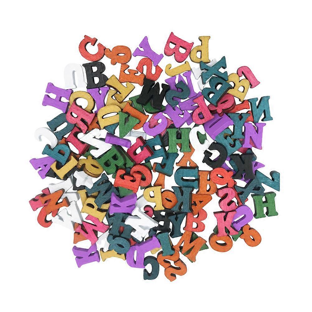 Wooden Buttons for Decoration 100 Pcs Assorted Color Precise Cutout DIY Craft Supplies Versatile