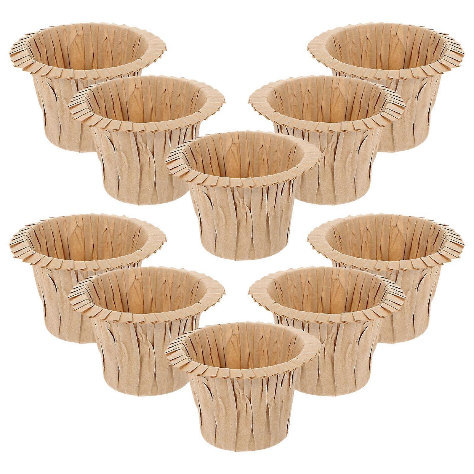 24 Pack Paper Baking Cups with Rolled Edges, Food Grade Muffin Wrappers for Ice Cream Shops, Cupcake Liners for Parties, Weddings, and Daily Dessert