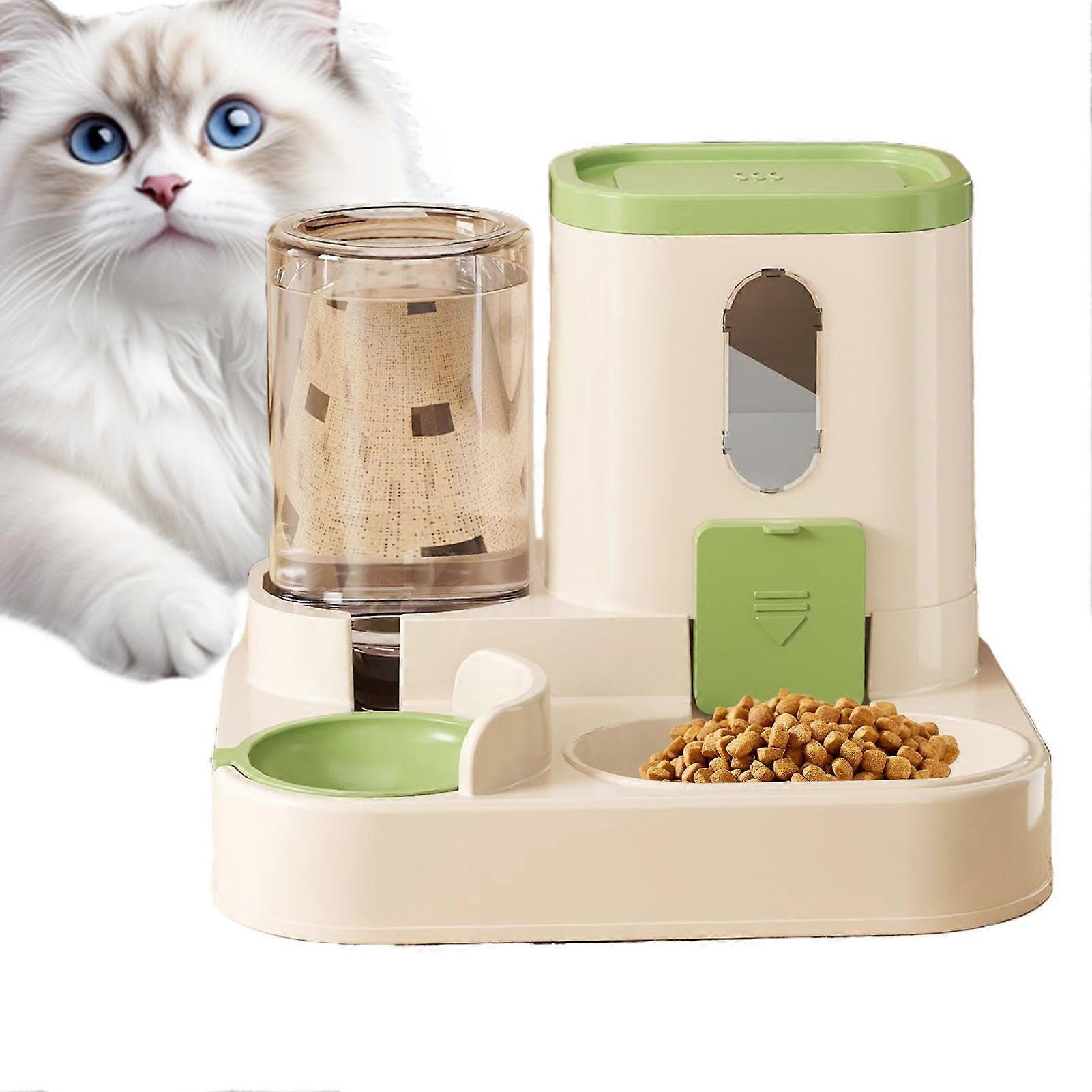Automatic Wet Food Cat Feeder, Small Pet Automatic Food and Water Dispenser