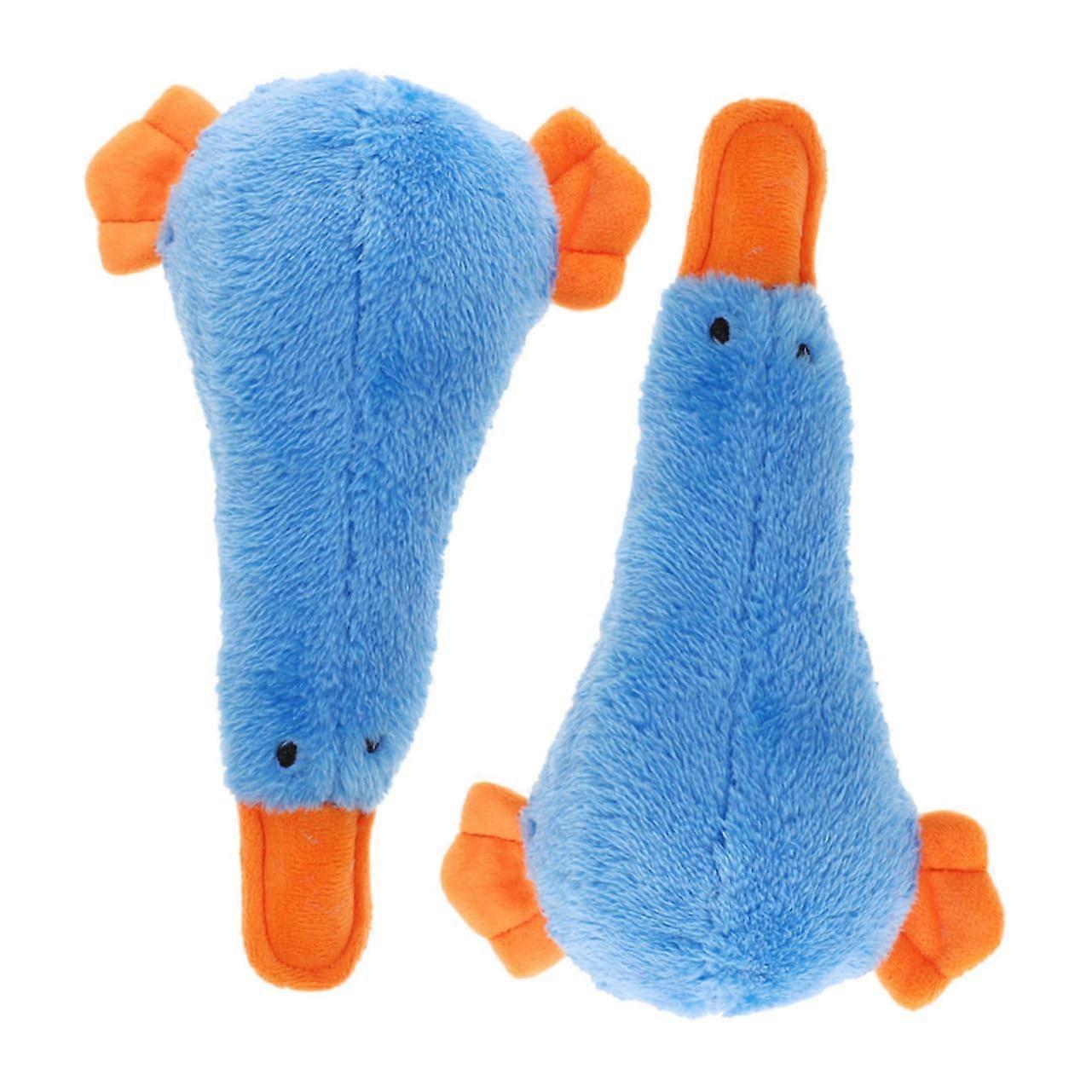 Dog Plush Toy Pack Of 2 Squeaky Interactive Fabric Chew Toys For Dogs And Puppies