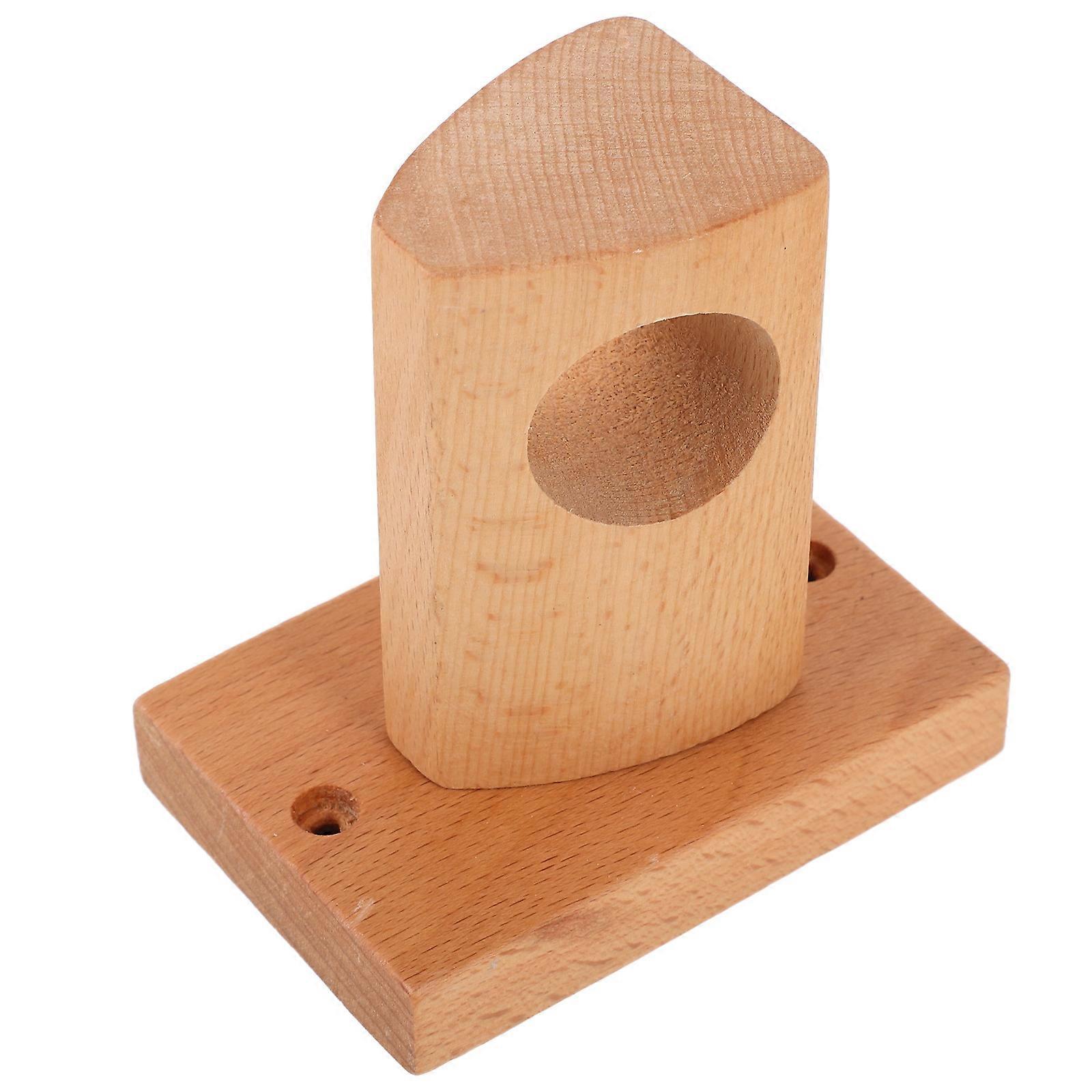 Wooden Curtain Rod Bracket 5Pcs Ideal For Hanging Curtains In Bathroom And Closet Featuring A Rustic Style And High Load Capacity