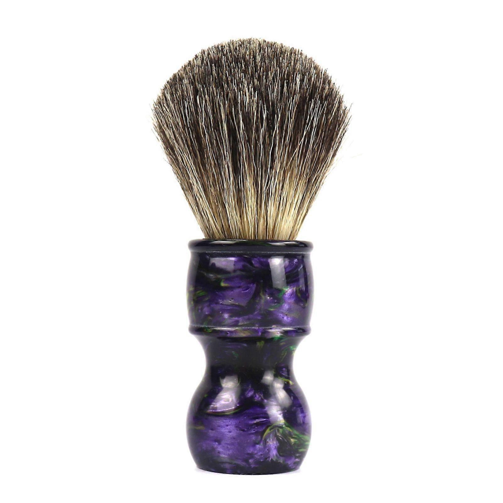Beard Shaving Brush Plastic Handle Mustache Brush for Man's Wet Shaving Beard Grooming Styling Tool