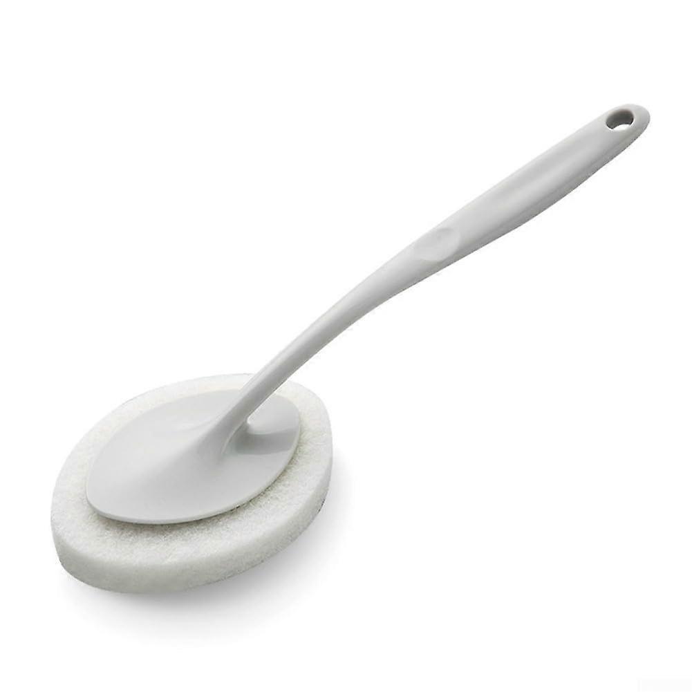 Innovative Long Handled Sponge Brush for Efficient Household Cleaning, 12-Inch Grey Ergonomic Design