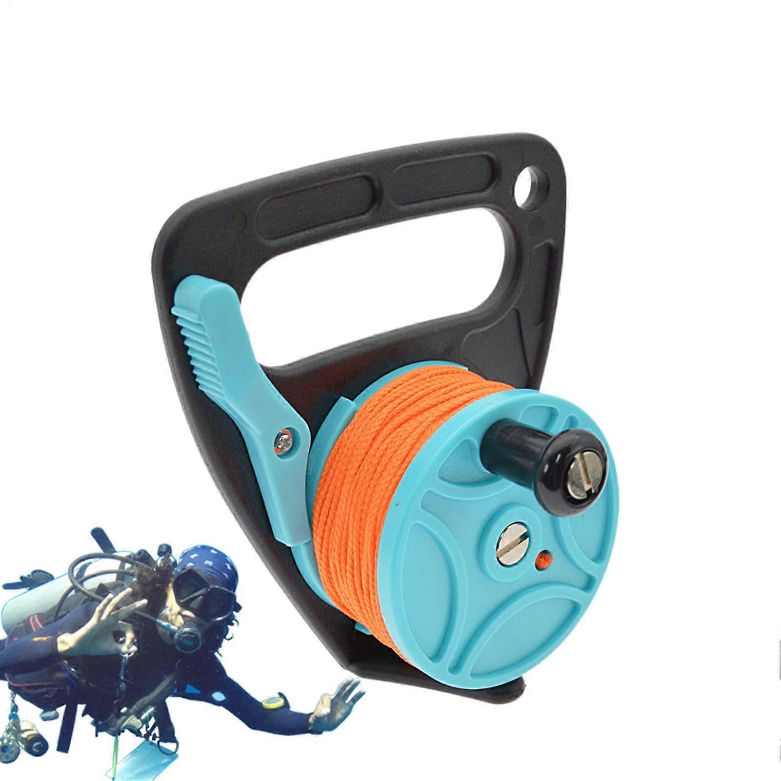 Diving Reel Compact, Visible Retractable Line, 150 Feet for Safe Diving Ref: 3375