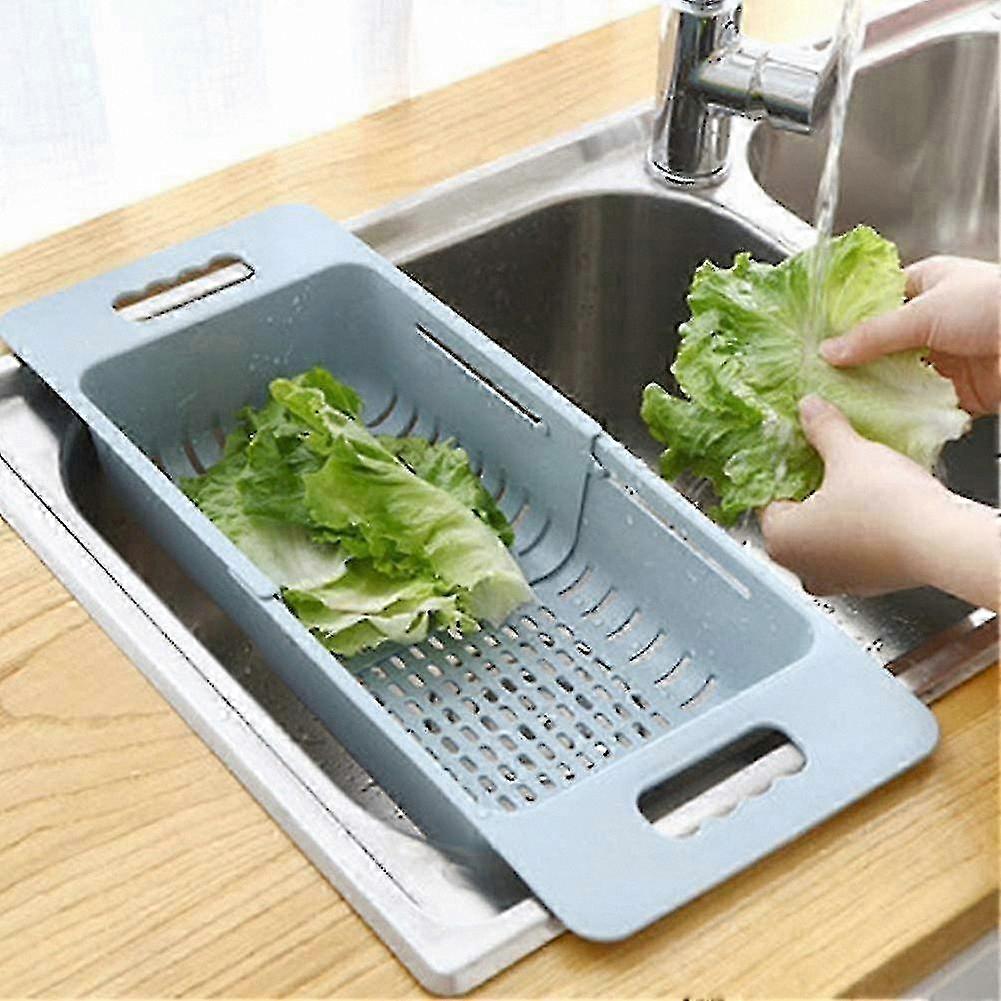 Adjustable Kitchen Colander for Washing Fruits, Vegetables, Pasta, and More - Compact, Portable, and Space-Saving Design