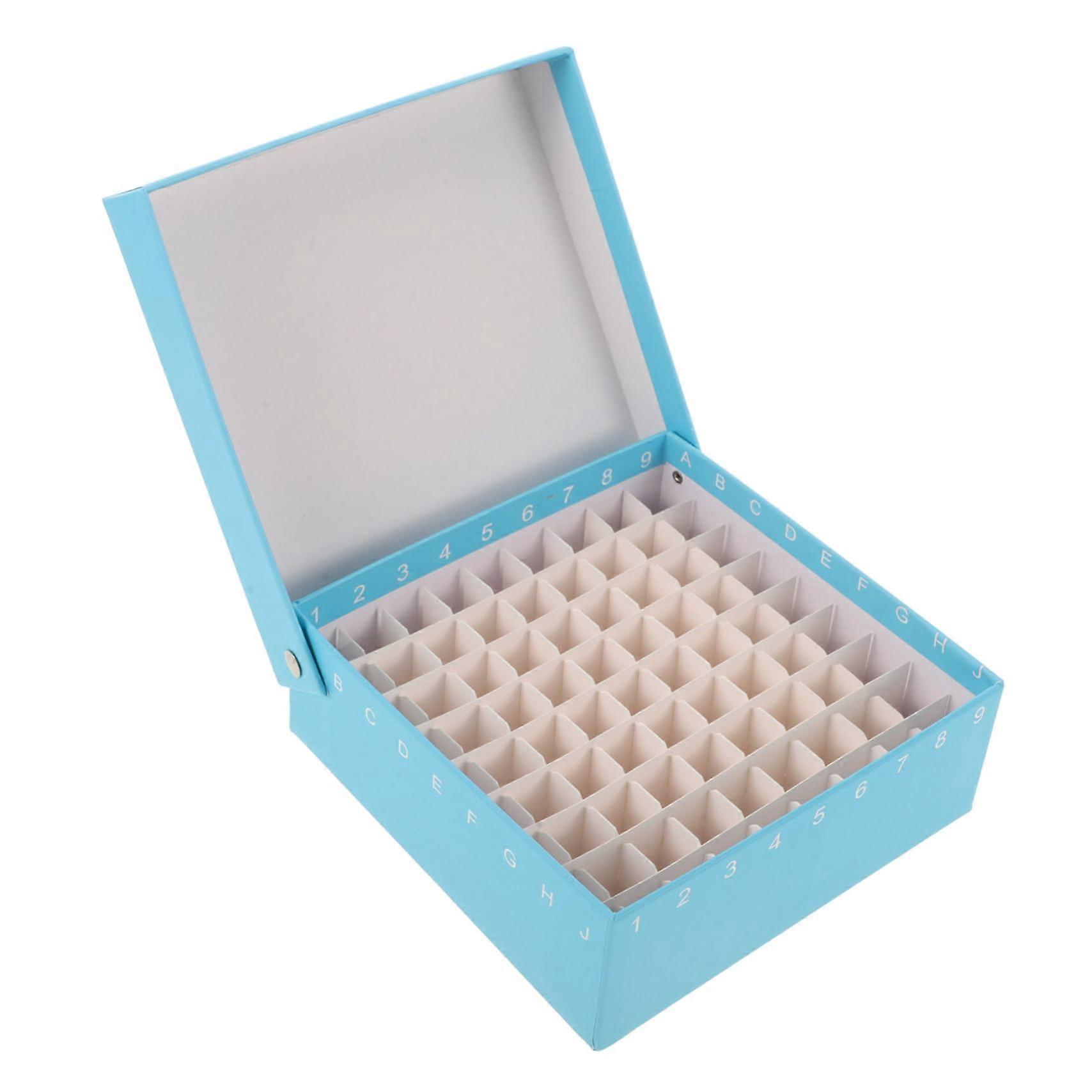 Tight Seal Microcentrifuge Tube Holder Paper Box for 1.5ml Tubes, Laboratory Storage, Durable, Lightweight Design