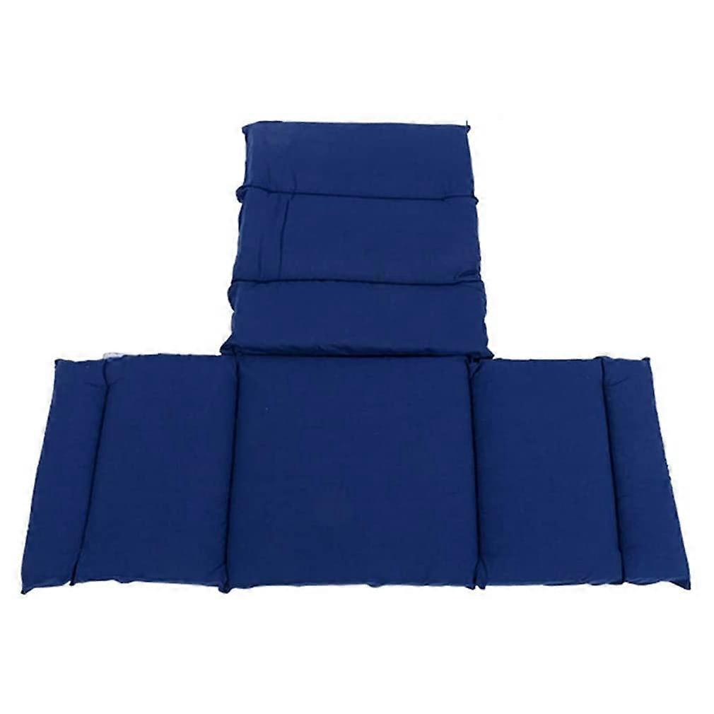 Luxurious integrated wheelchair cushion with back support, soft cotton, blue