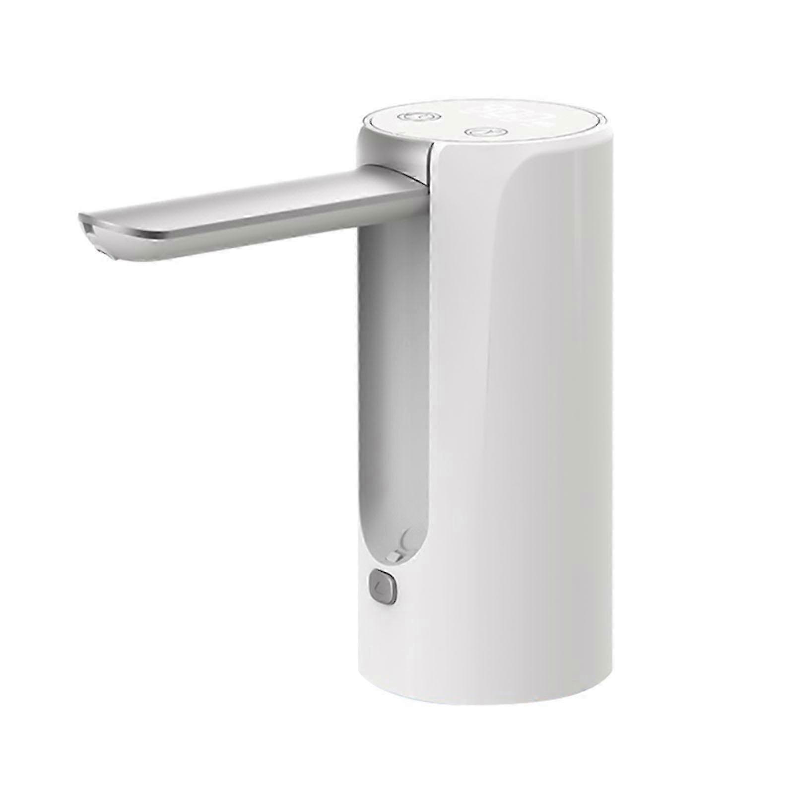 Portable Water Pump Rechargeable Foldable Automatic Dispensing Tool Quantitative Water Pump for Home and Office Use WhiteWhite SZRH A-D