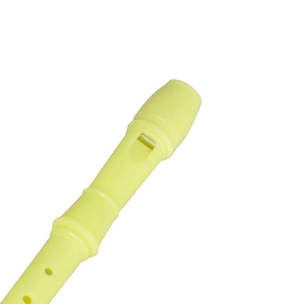 ABS Soprano Descant Recorder Clarinet 8 Holes German Style G Key with Fingering Chart Cleaning Stick for Kids Beginners