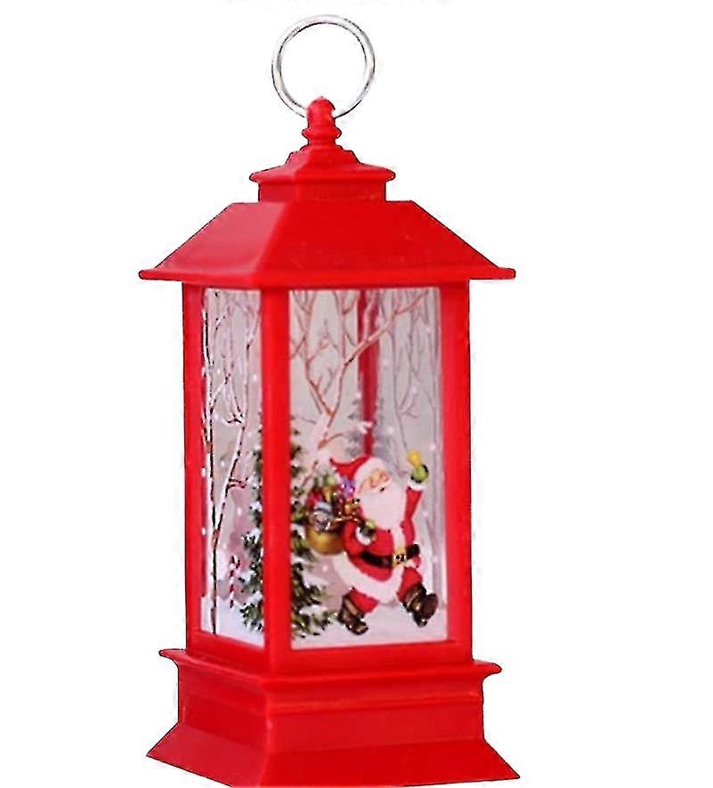 Lanterne LED alimentée par batterie Décor de table de Noël