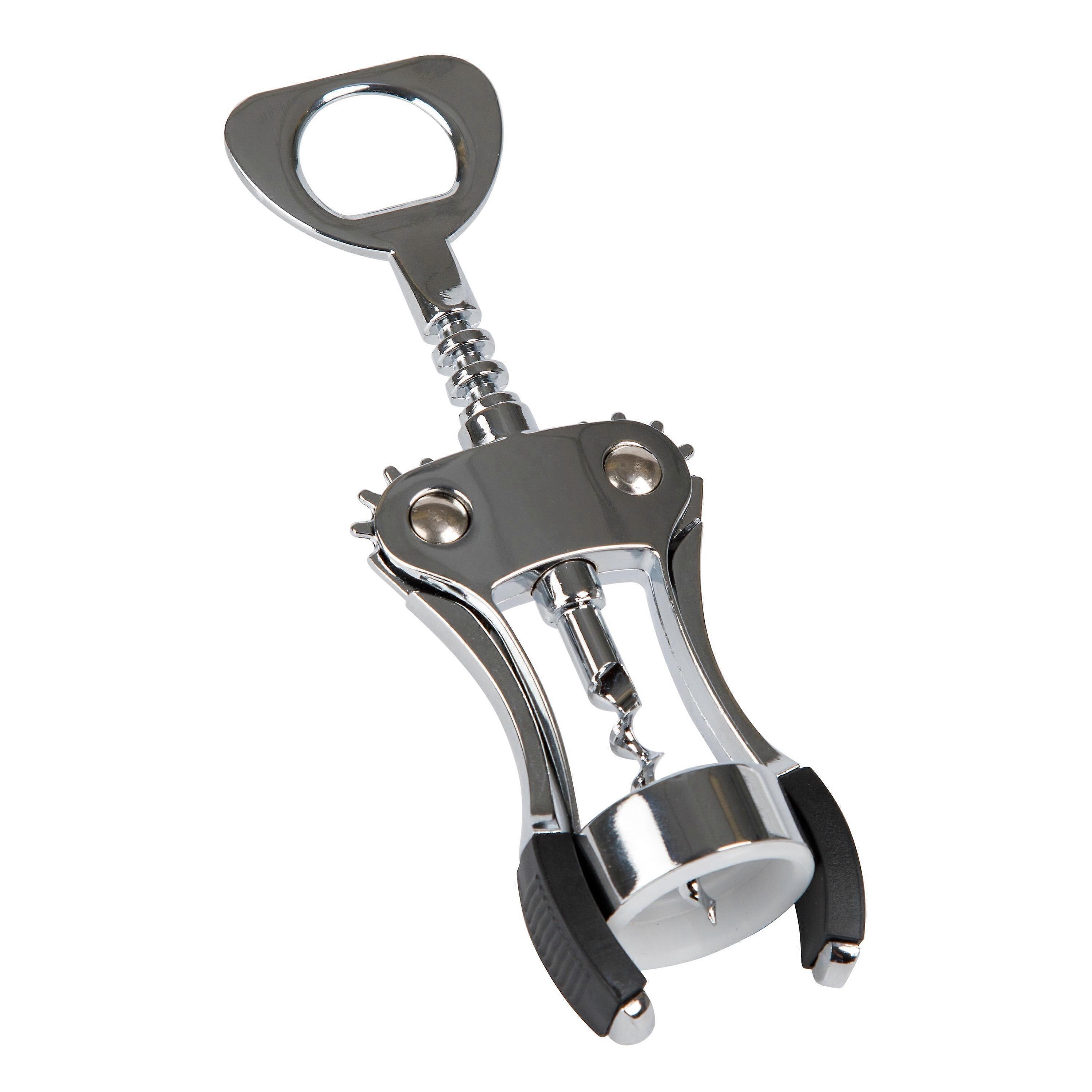 Chrome Winged Bottle Opener and Bottle Opener